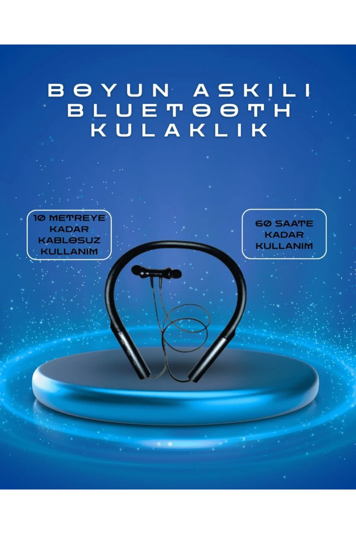 Polygold Pg-100 Type-c Şarjlı Bluetooth Kulaklık – Boyun Askılı, Uzun Pil Ömürlü, Mikrofonlu