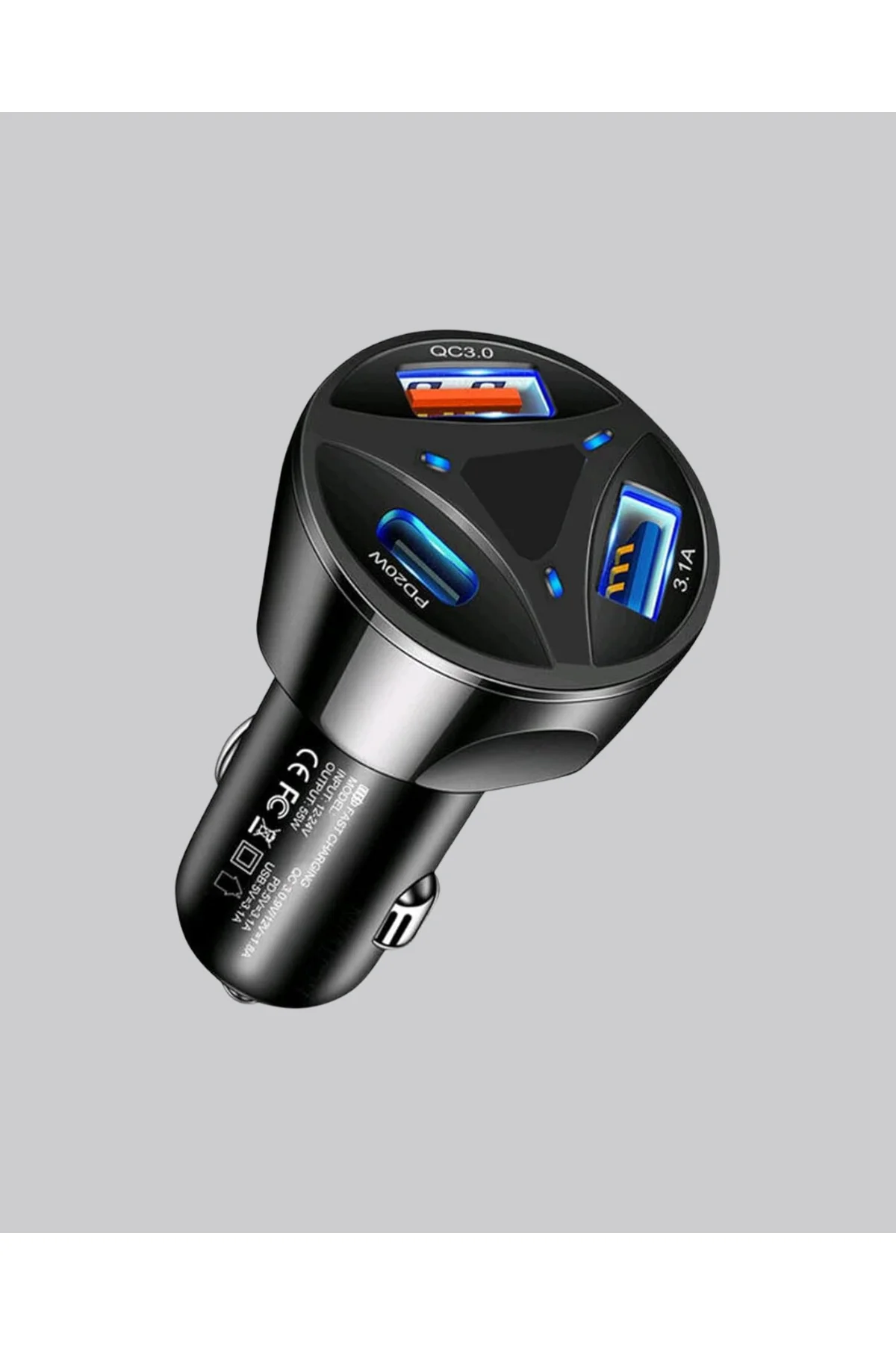 Polygold Quick Charger 55W Araç Şarj Cihazı PD USB C Destekli - L