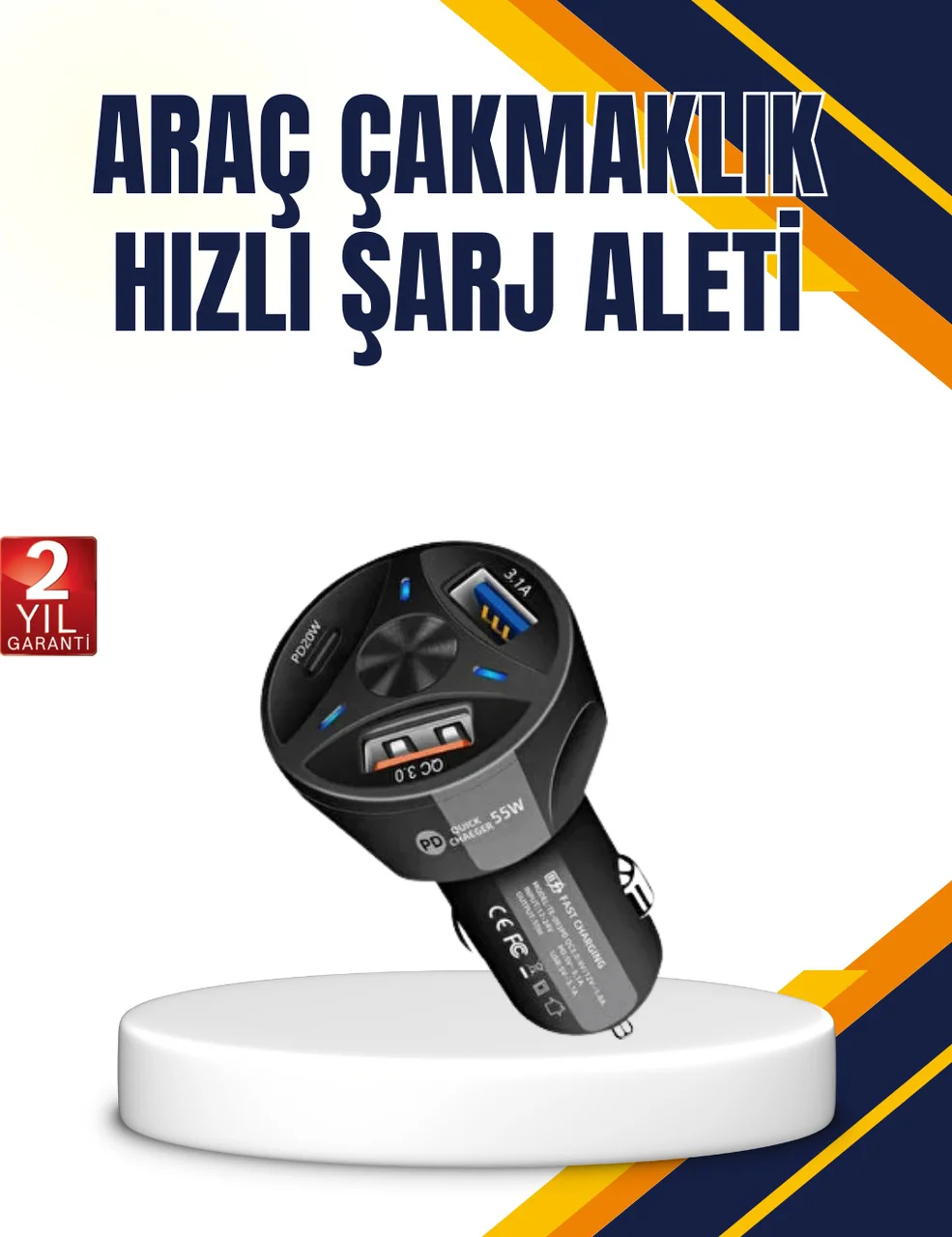 Polygold Quick Charger 55w Araç Şarj Cihazı Pd Usb C Destekli Fiyatı, Yorumları ve Özellikleri