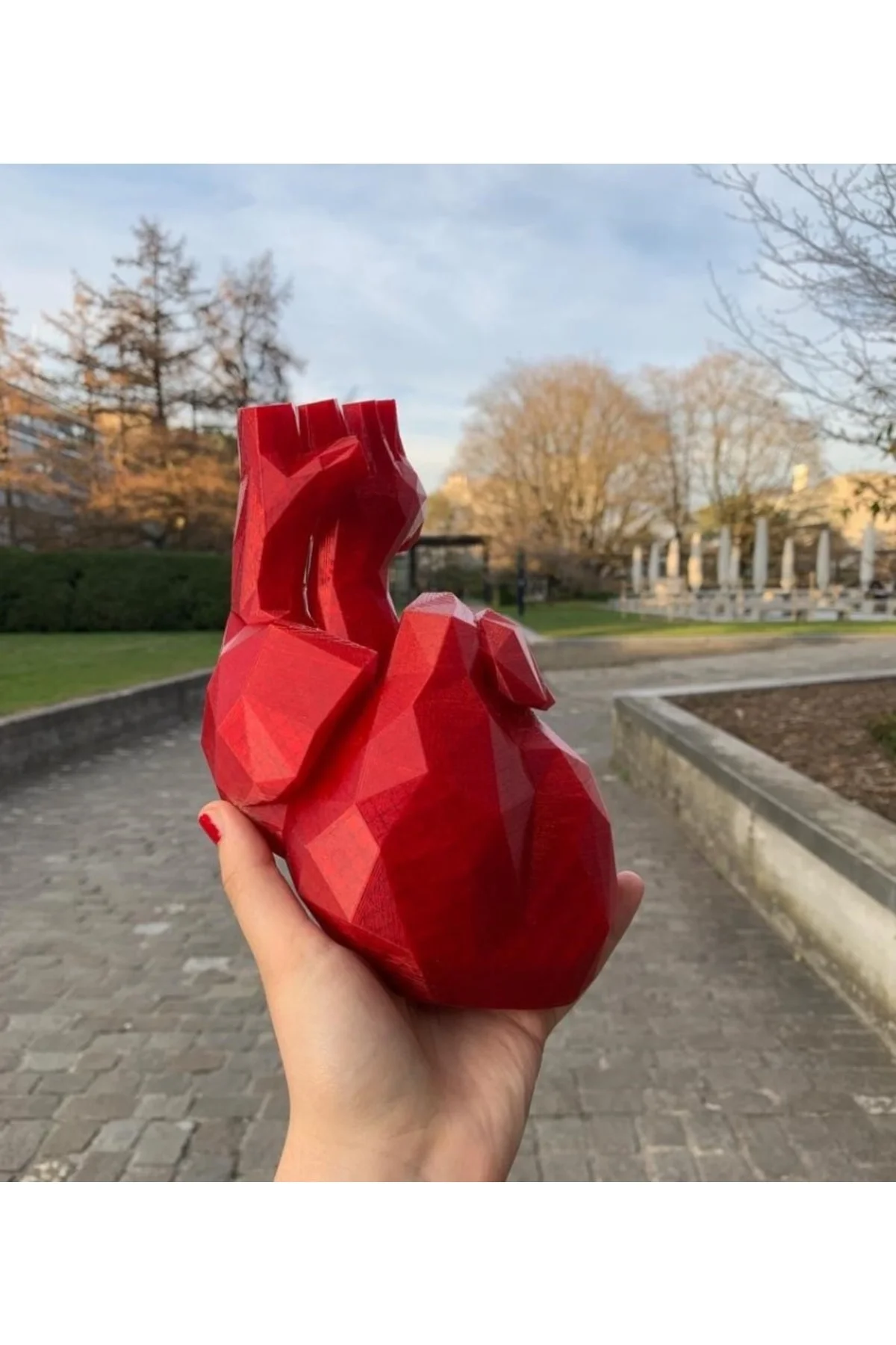 Polygonal Kalp Vazo 15 Cm Fiyatı, Yorumları ve Özellikleri