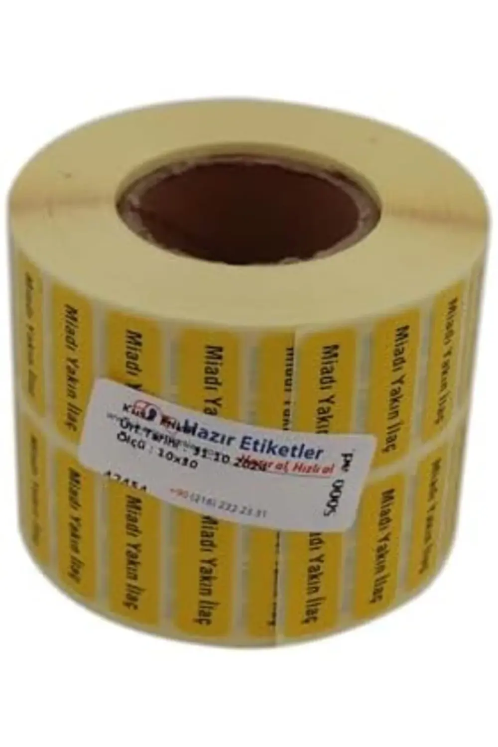 polylight Miladı Yakın İlaç Etiketi 30mm X 10mm 5000 Adet Kuşe Ru