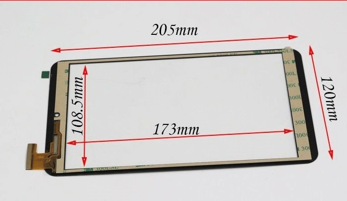 Polypad i8 Pro 4 için Dokunmatik - FPC-FC80J111-00 - Siyah