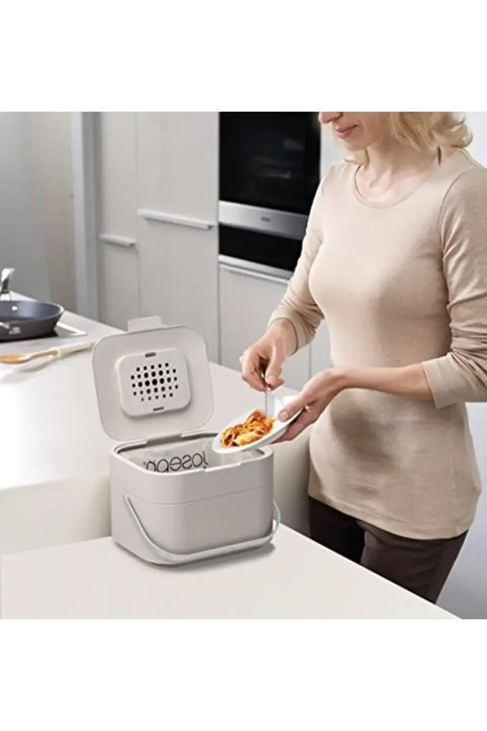 polysight 30015 Stack 4 Organik Atık Kabı, Plastik, 23,5 X 19,7 X