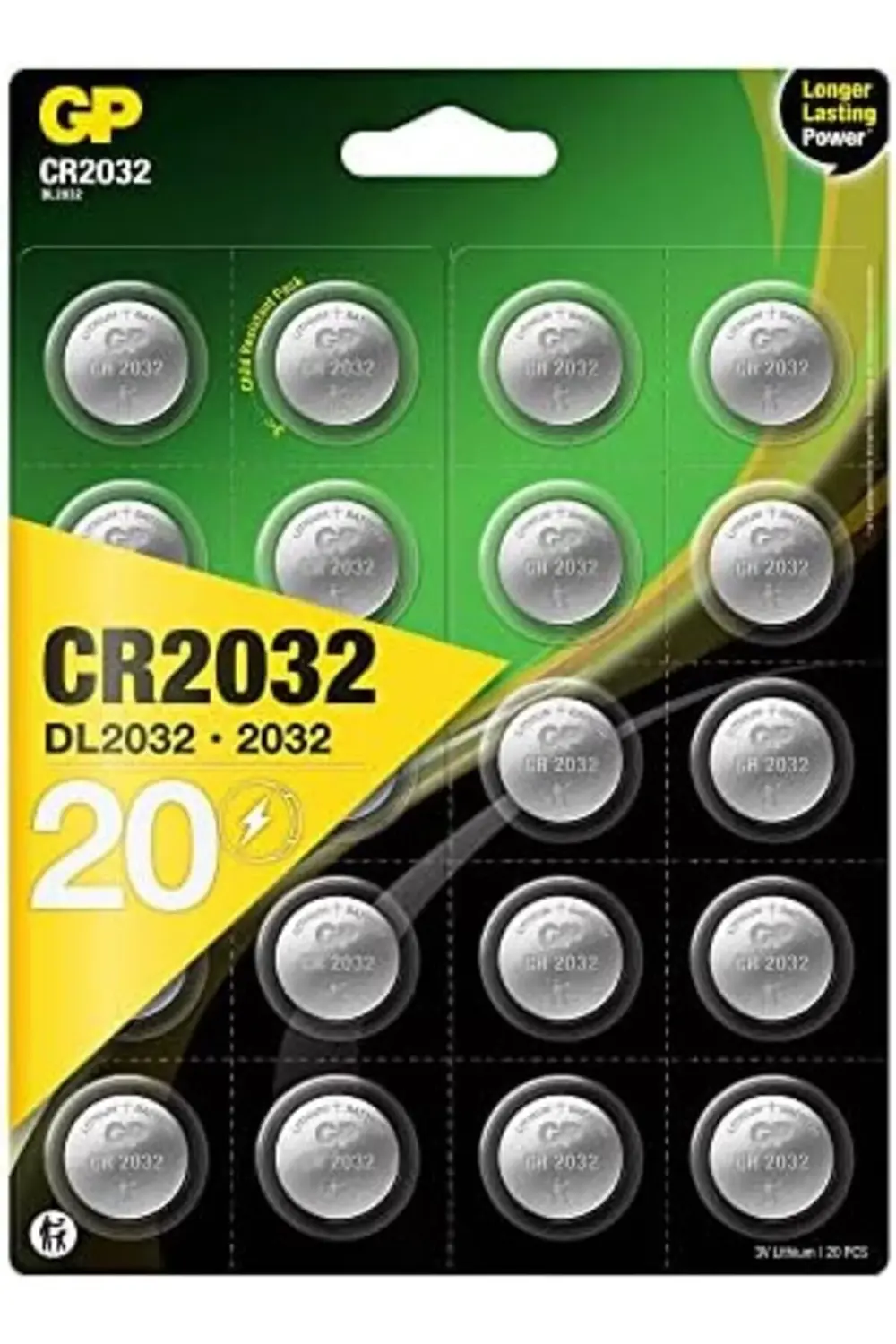 polysight 3v Lithium Knopfzellen, 20 Stück Li-Mn Knopfbatterien C