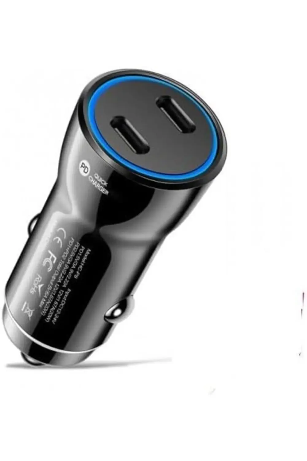 polysight 60W Turbo Araç Şarjı 2 Type-c Girişli Şarj Akım Korumal