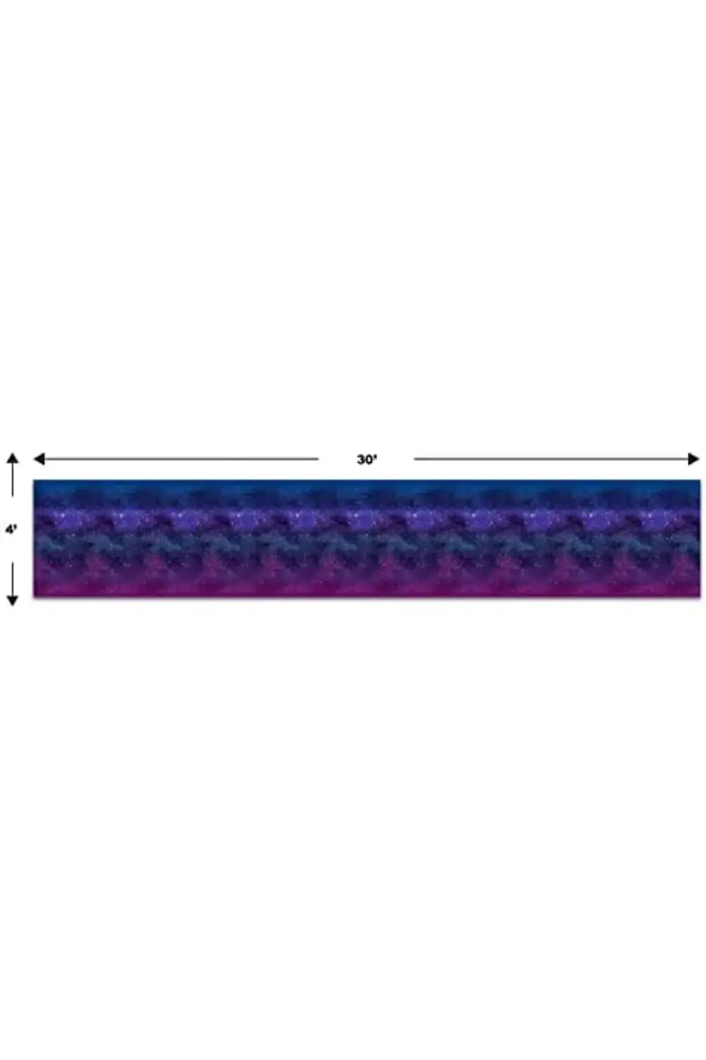 polysight Backdrop, 4' x 30' - Partiler için Zemin, Gece Gökyüzü