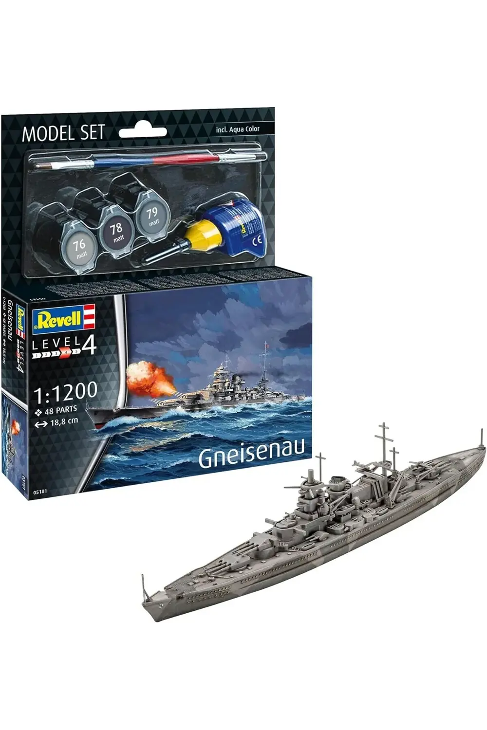 polysight Set Battleship Gneisenau trendzap 467437