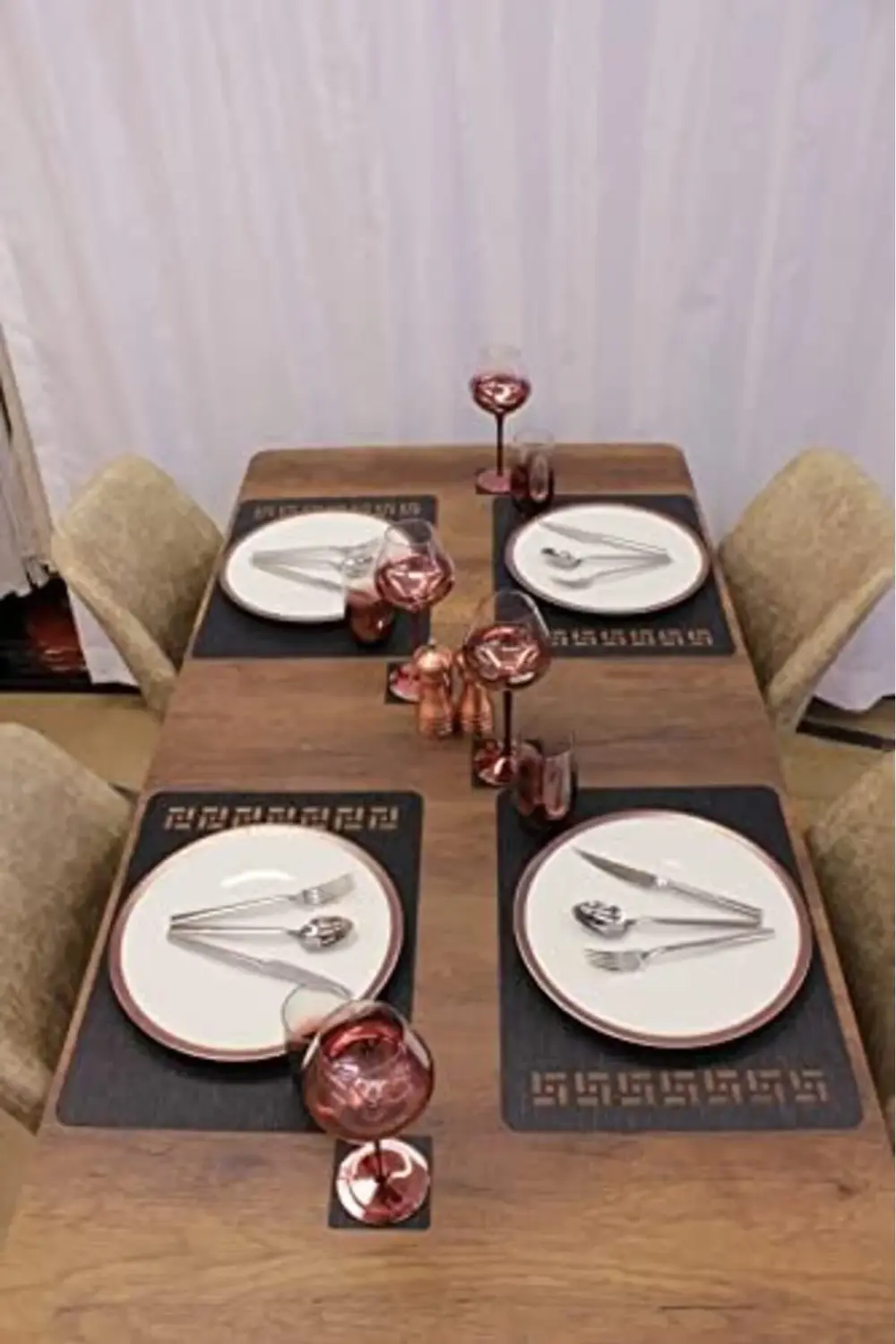 polysight Tangram Bambu Desen Kesim Servis 2 adet 35x45 cm trendz