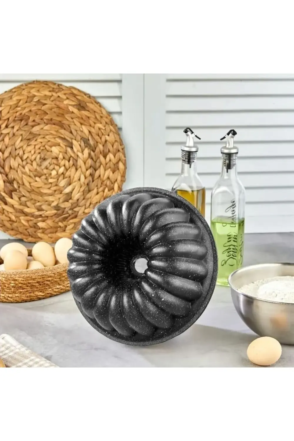 polysight Thermo Döküm Gövdeli 24cm Granit Kaplama Dilimli Kek Ka