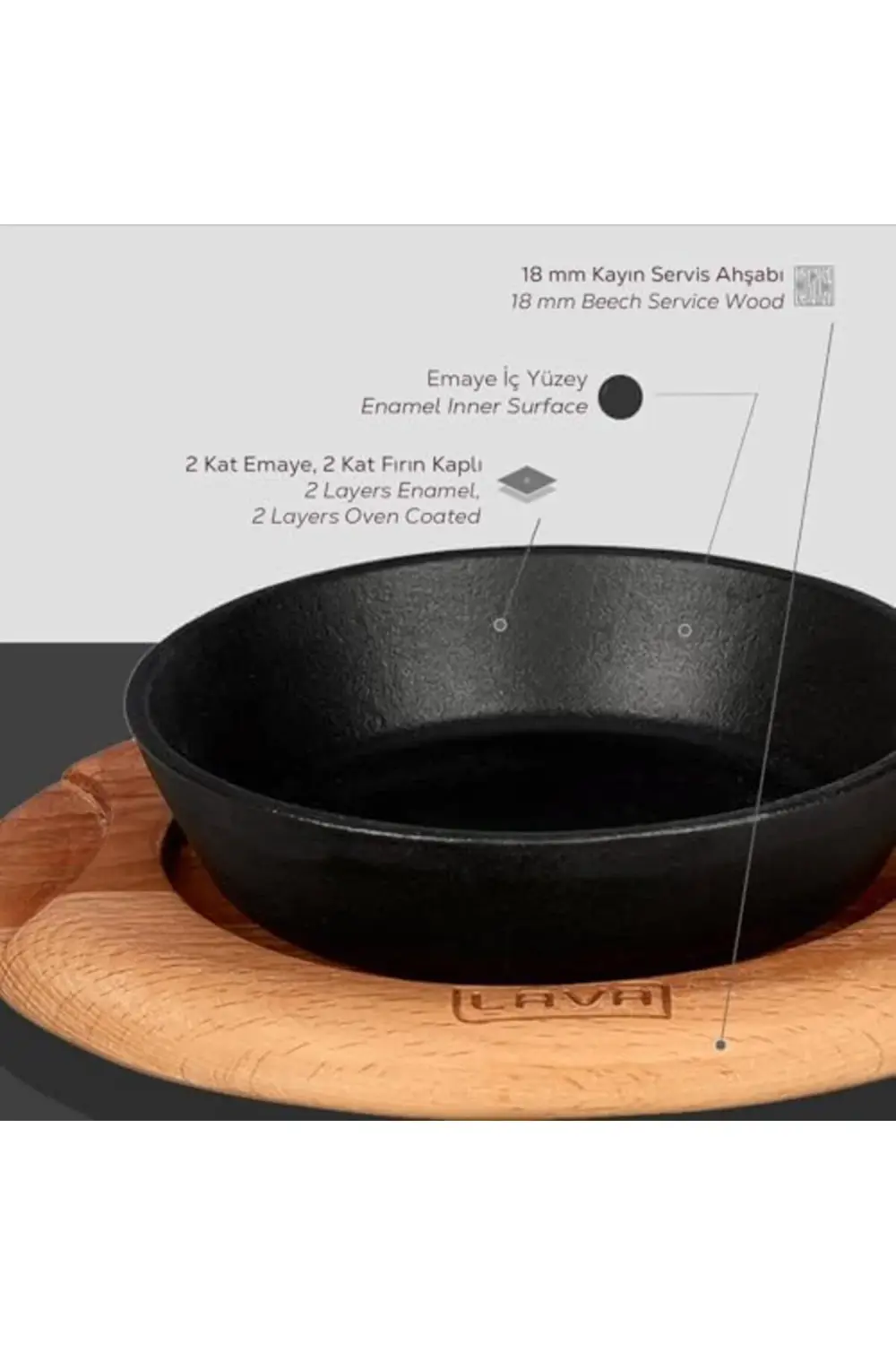 polystar Pişirme Kabı LV ECO Y STV 12 K4 Yuvarlak Kızartma Tavası