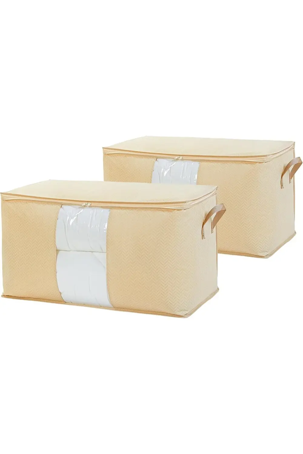 polysurge 2'li Boy Pvc Pencereli Bej Hurç Set 75 x 40 x 40 cm pol