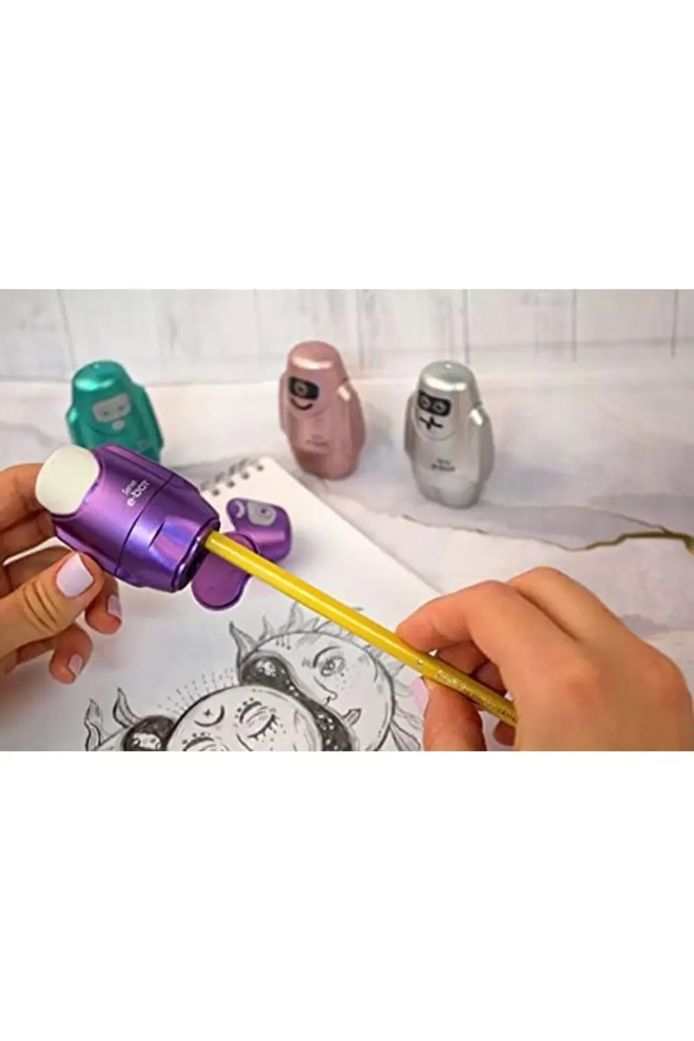 polytwist E-Bot Silgili Kalemtiras Metalik 4lu trendflash 1166718