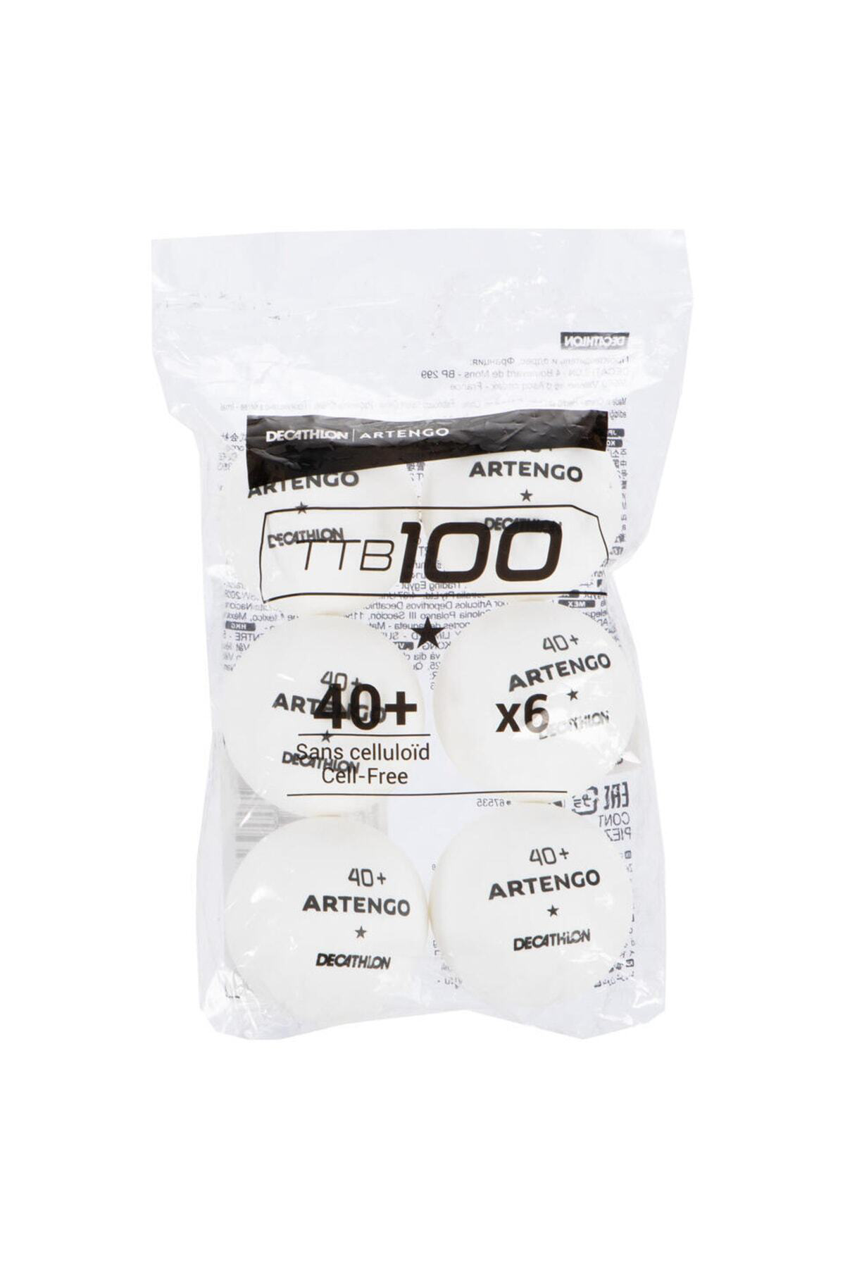 Pongori Ttb100 1* 40 Masa Tenisi Topu - 6'lı - Beyaz