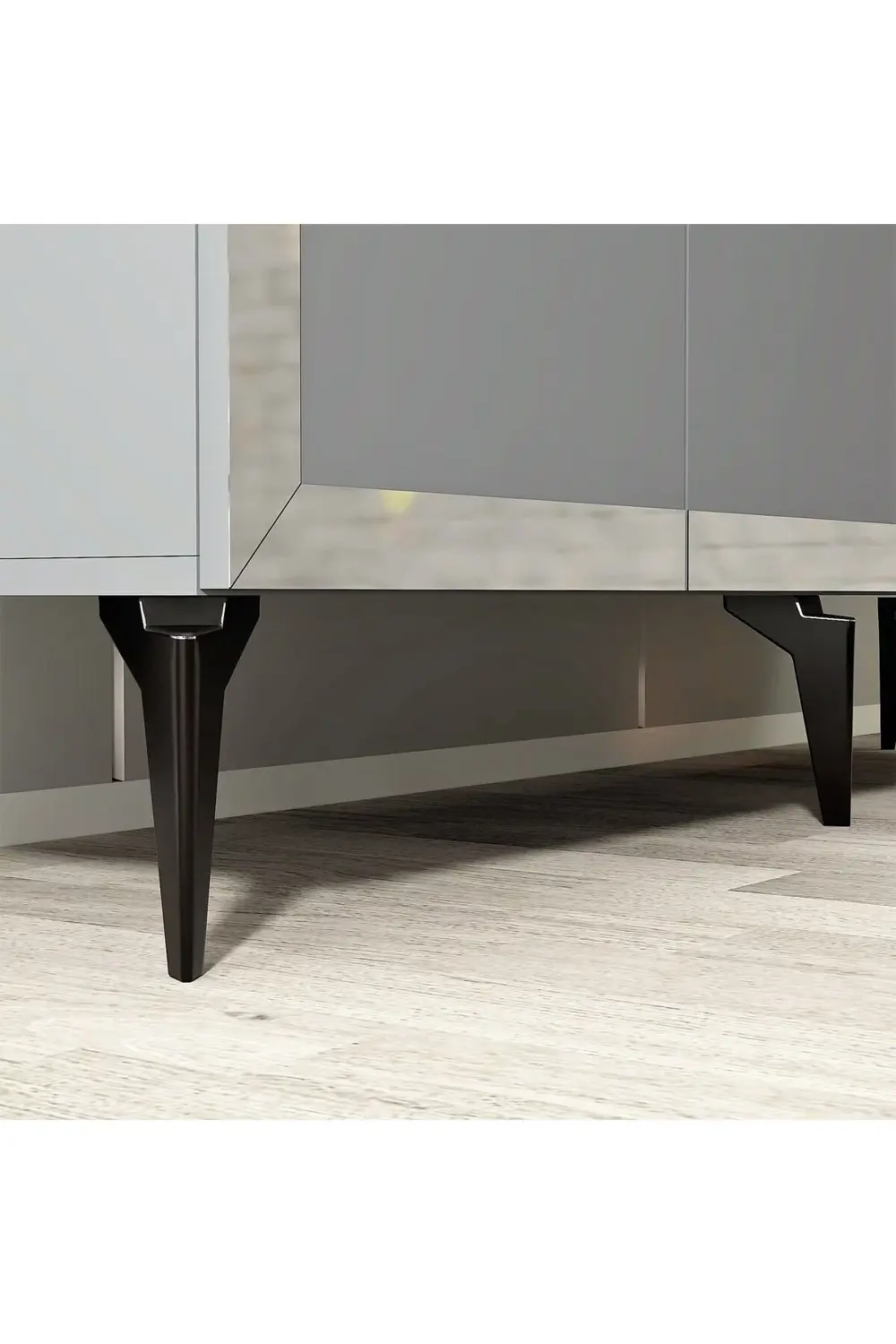 PONNY LAZER PLEKSİ DESENLİ KONSOL ANTRASİT-GÜMÜŞ