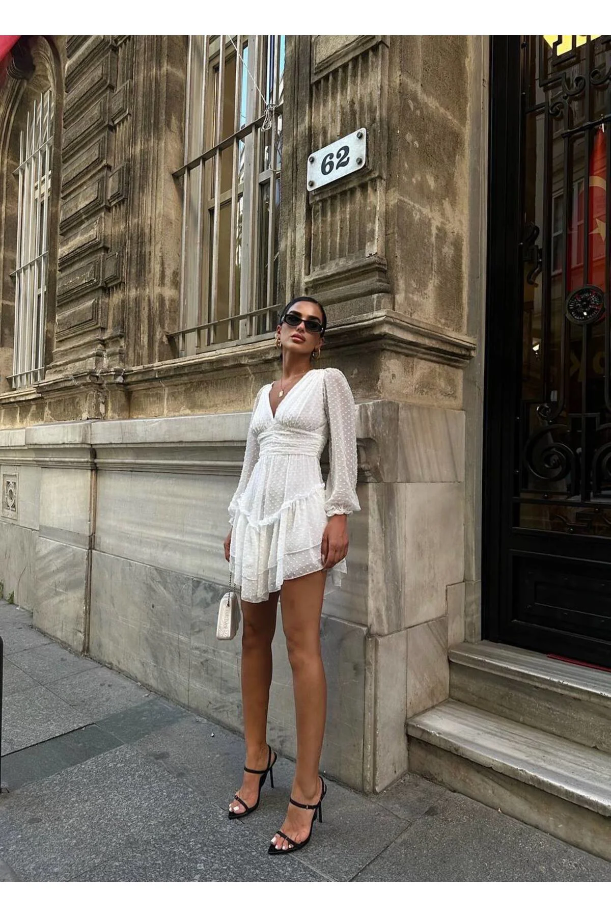 Ponpon Tül Detaylı Elbise