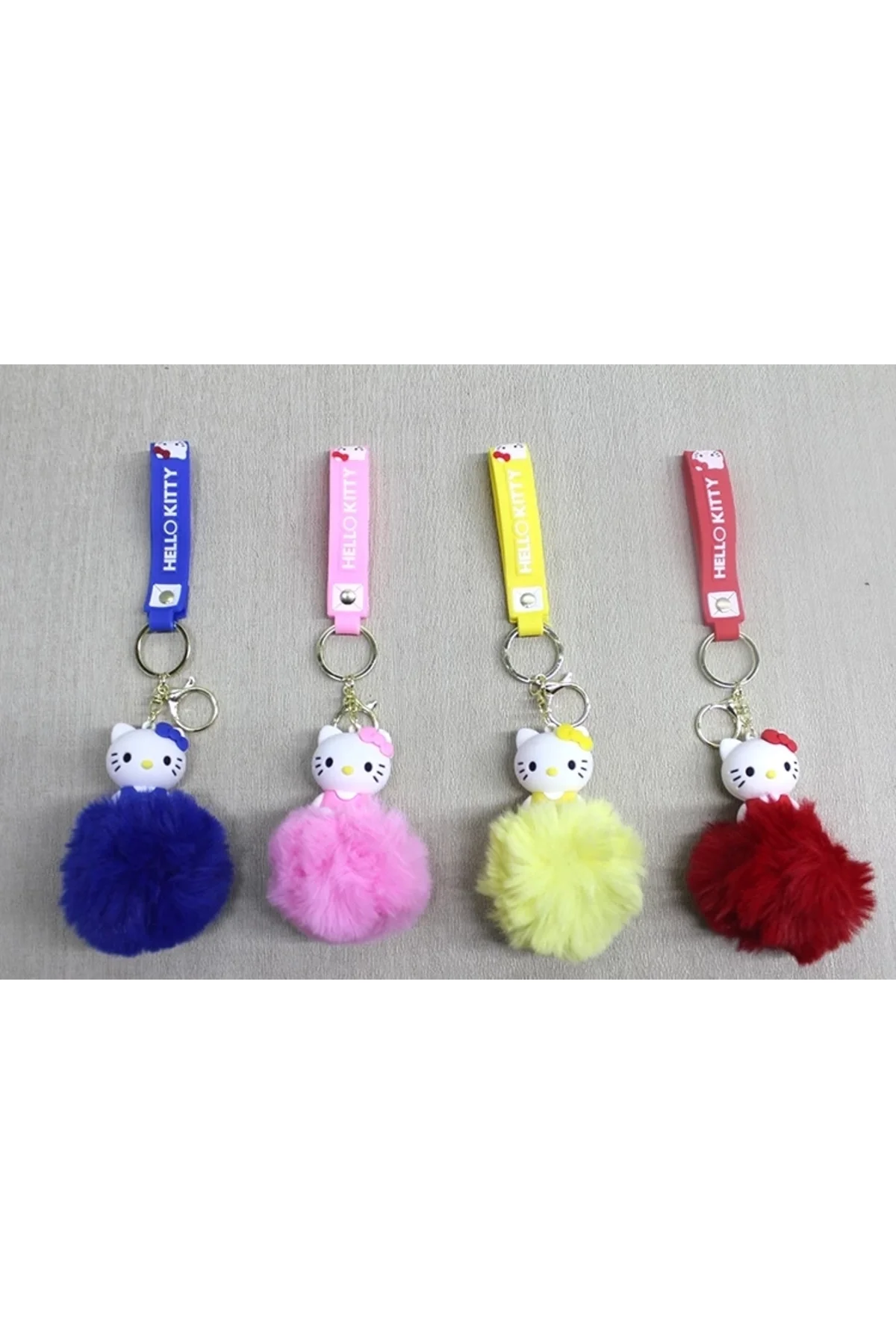 Ponponlu Hello Kitty Anahtarlık Alk4247