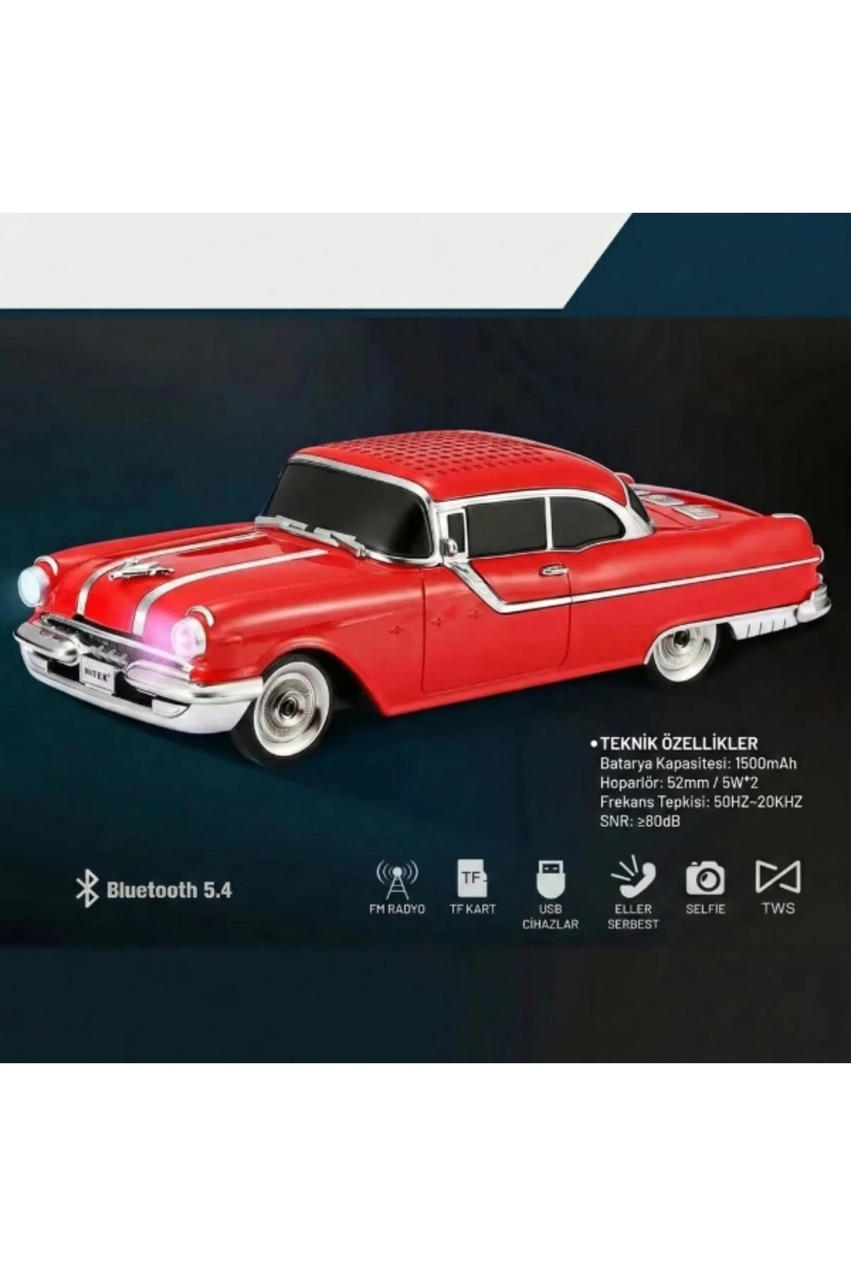 Pontiac Klasik Araba Tasarımlı Bluetooth Hoparlör