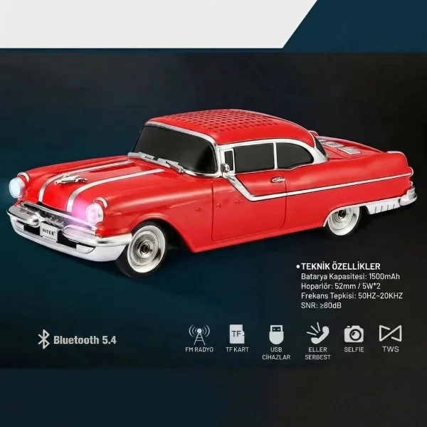 Pontiac Klasik Araba Tasarımlı Bluetooth Hoparlör Fiyatı, Yorumları ve Özellikleri