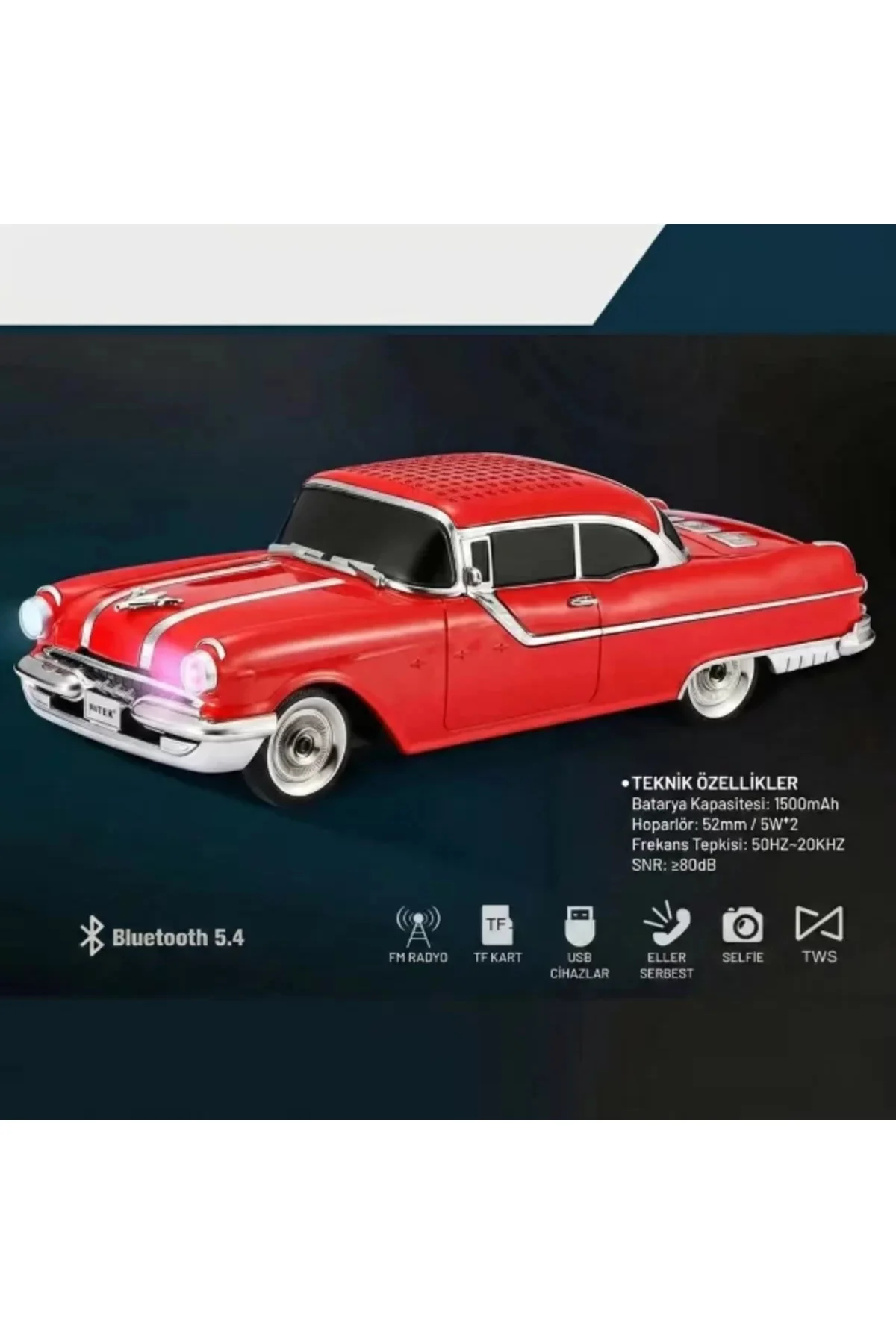 Pontiac Klasik Araba Tasarımlı Bluetooth Hoparlör Pontiac Klasik Araba Tasarımlı Bluetooth Hoparlör