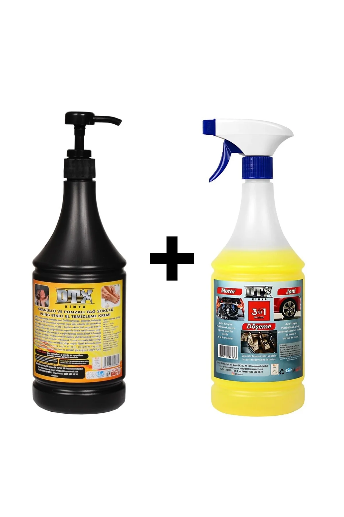 Ponza'lı Talaşlı El Temizleme Kremi Sabunu 1 kg & Motor Jant Döşe