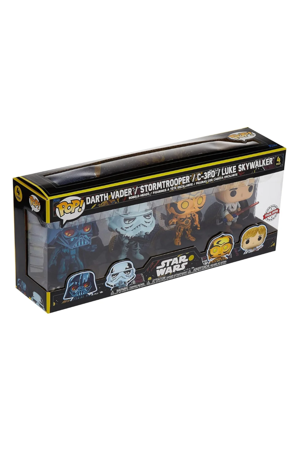 Pop 4-Pack Retro Series: Disney Star Wars - Darth Vader / Stormtr