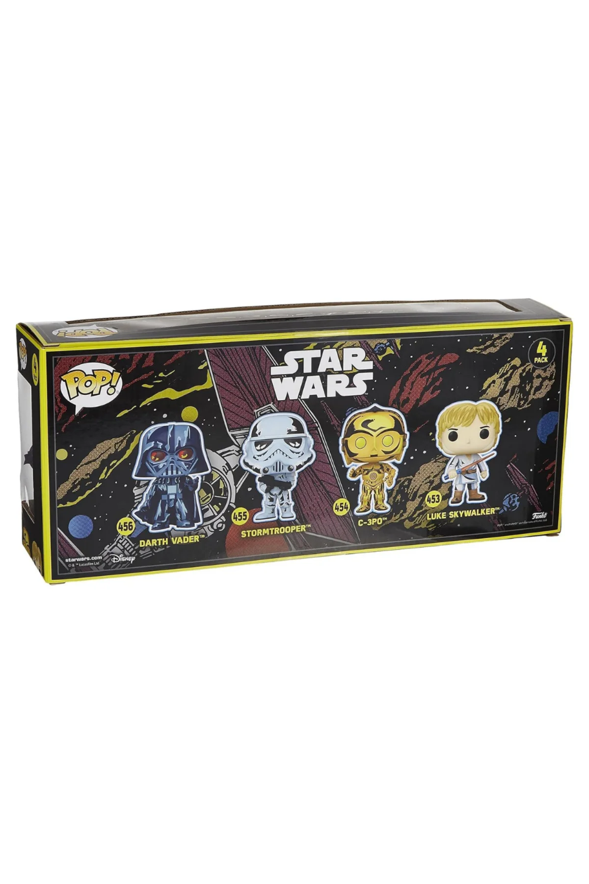 Pop 4-Pack Retro Series: Disney Star Wars - Darth Vader / Stormtr