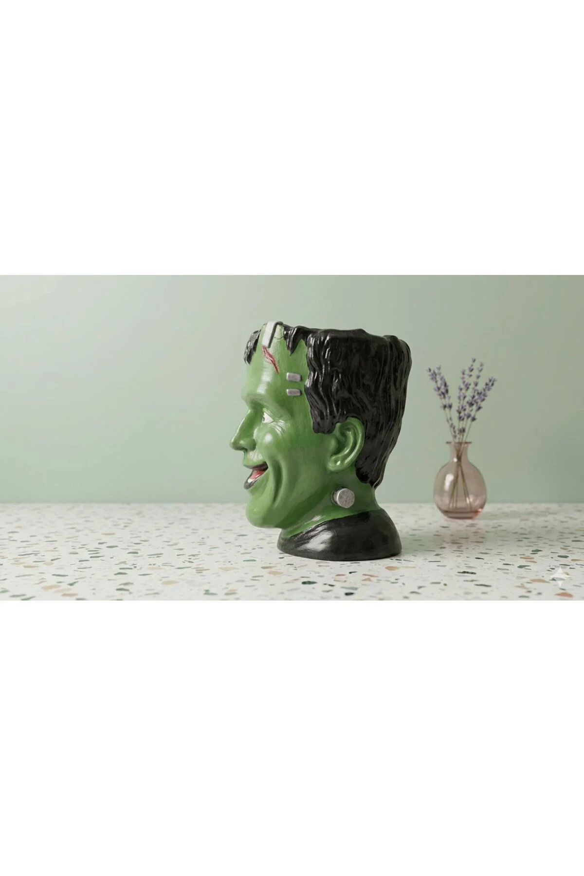 Pop-Art Frankenstein Heykeli - Modern Gotik ve Sanatsal Ev Objesi