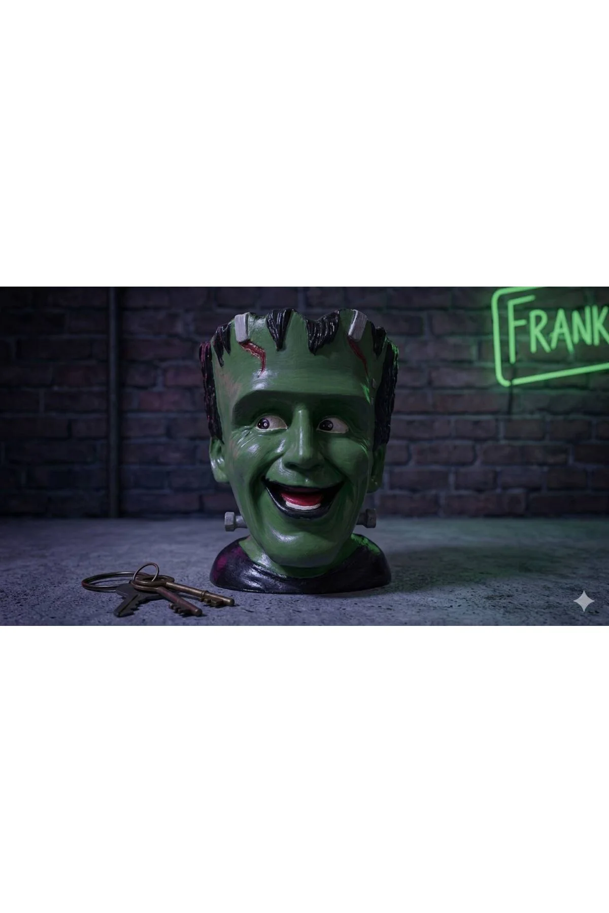 Pop-Art Frankenstein Heykeli - Modern Gotik ve Sanatsal Ev Objesi