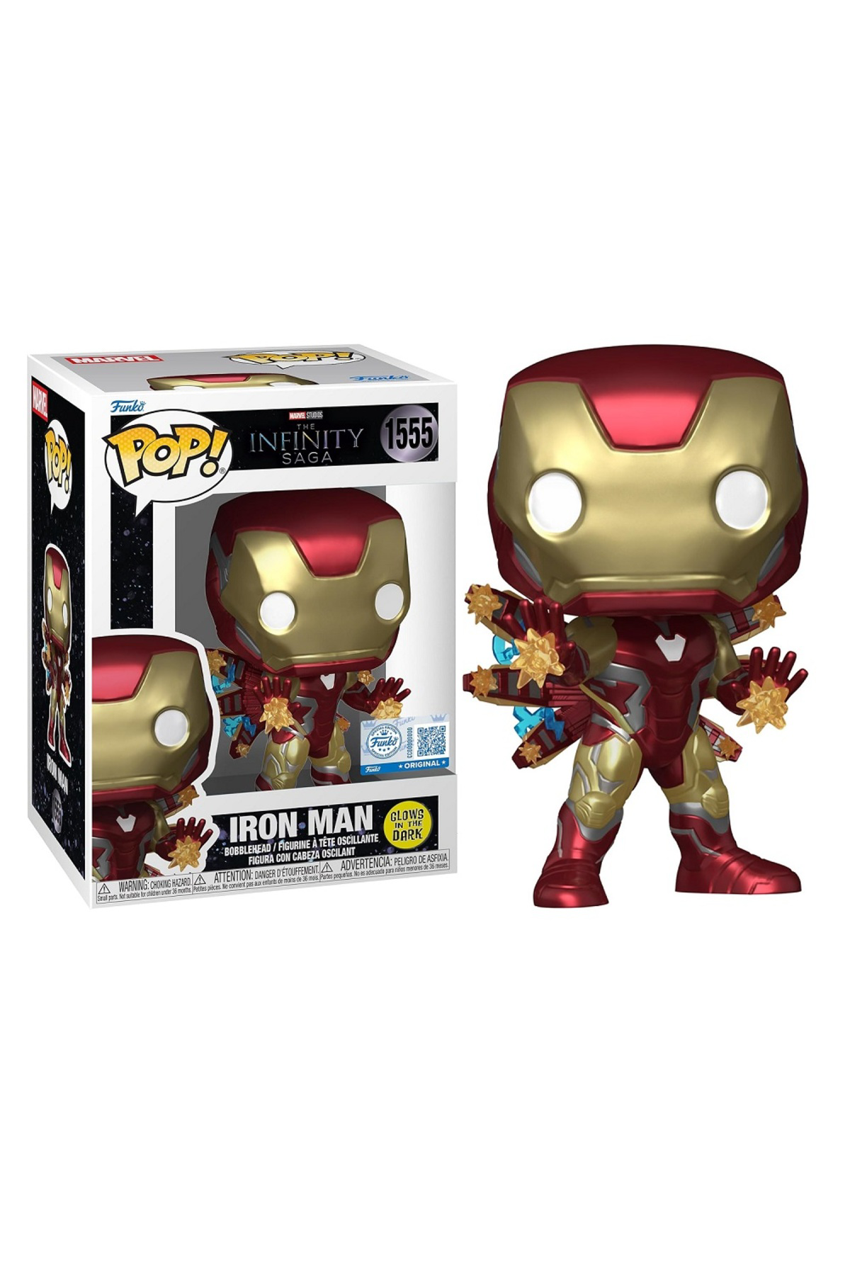 POP Avengers Endgame Iron Man Glow in The Dark POP Avengers Endgame Iron Man Glow in The Dark