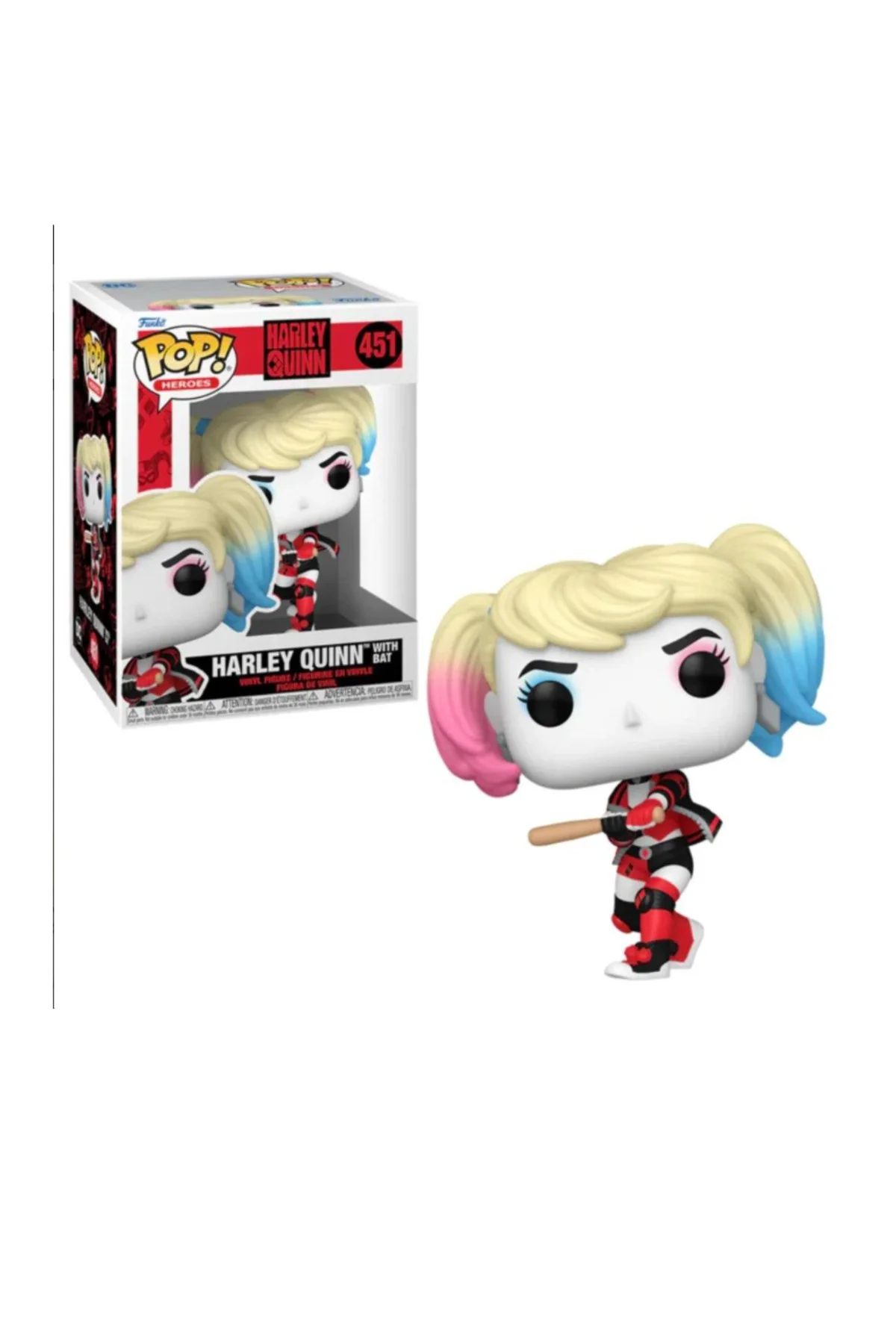 Pop Heroes: Harley Quinn - Harley Quinn With Bat No:451