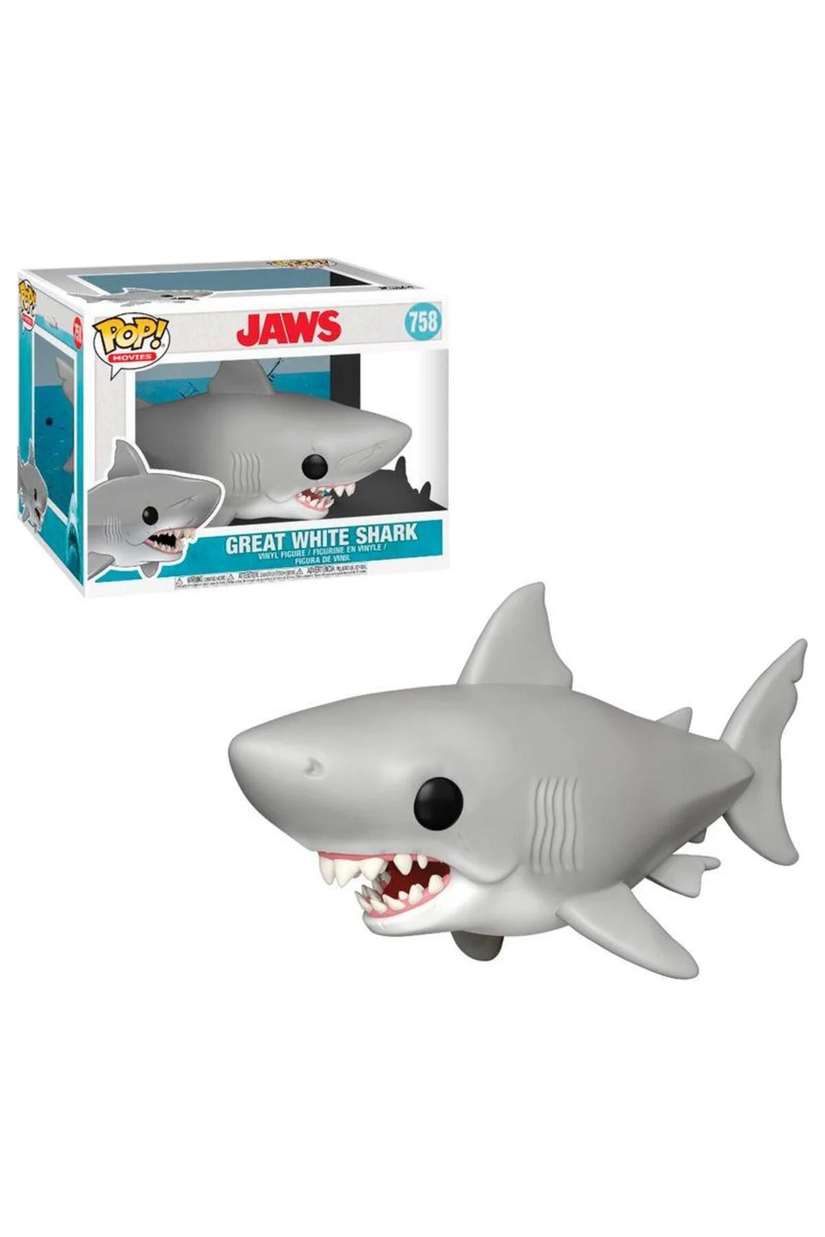 Pop Jaws 6 Inch Great White Shark Figürü