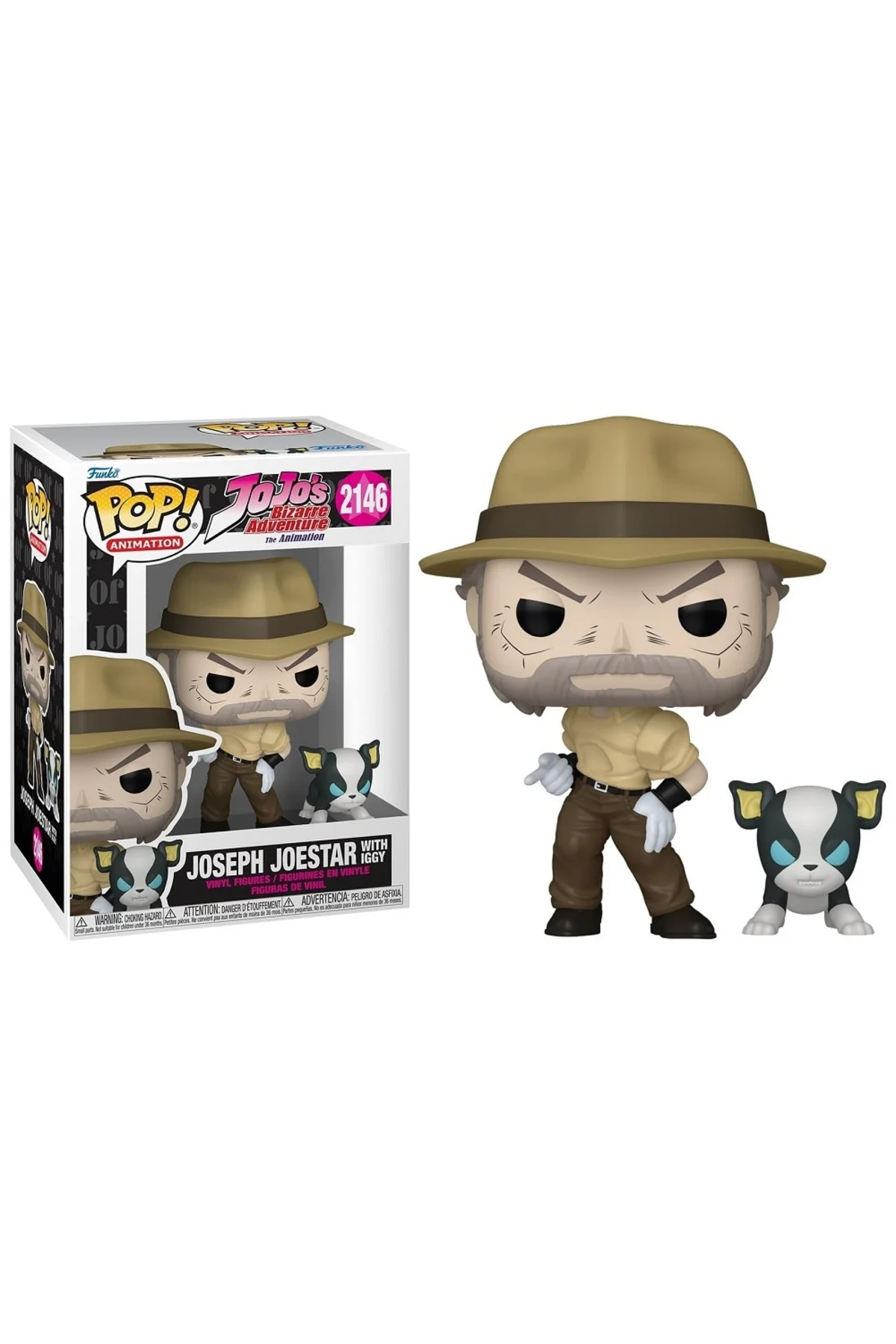 POP Jojo's Bizarre Adventure Joseph Joestar with Iggy POP Jojo's Bizarre Adventure Joseph Joestar with Iggy