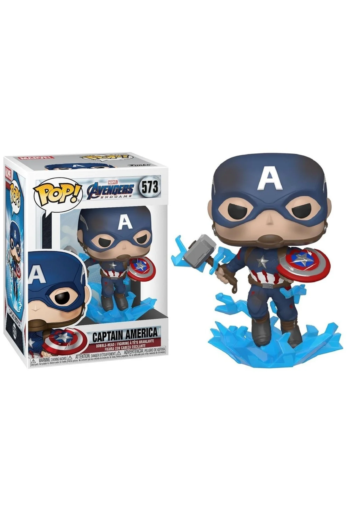 Pop Marvel Avengers Endgame Captain America With Broken Shield