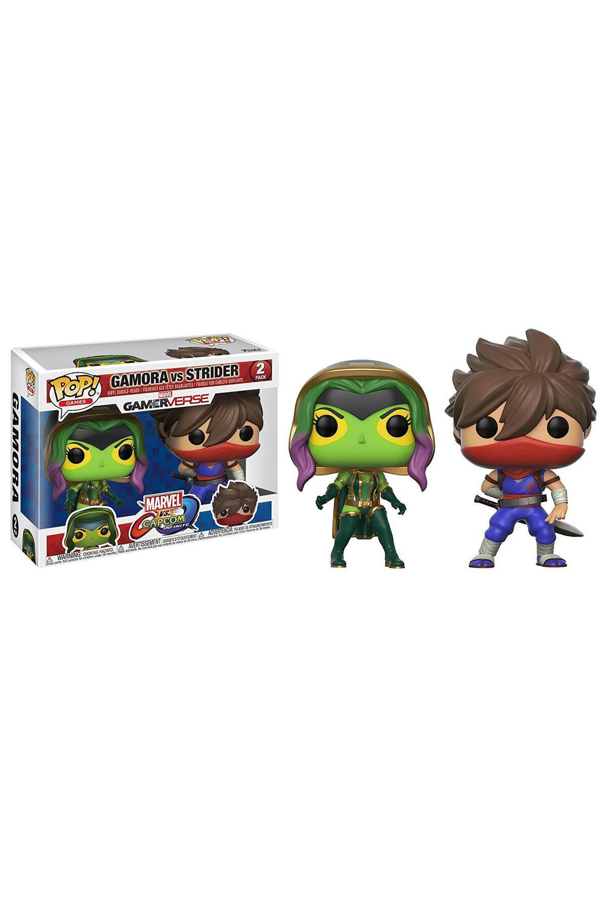 Pop Marvel Capcom Gamora Vs Strider Figürü