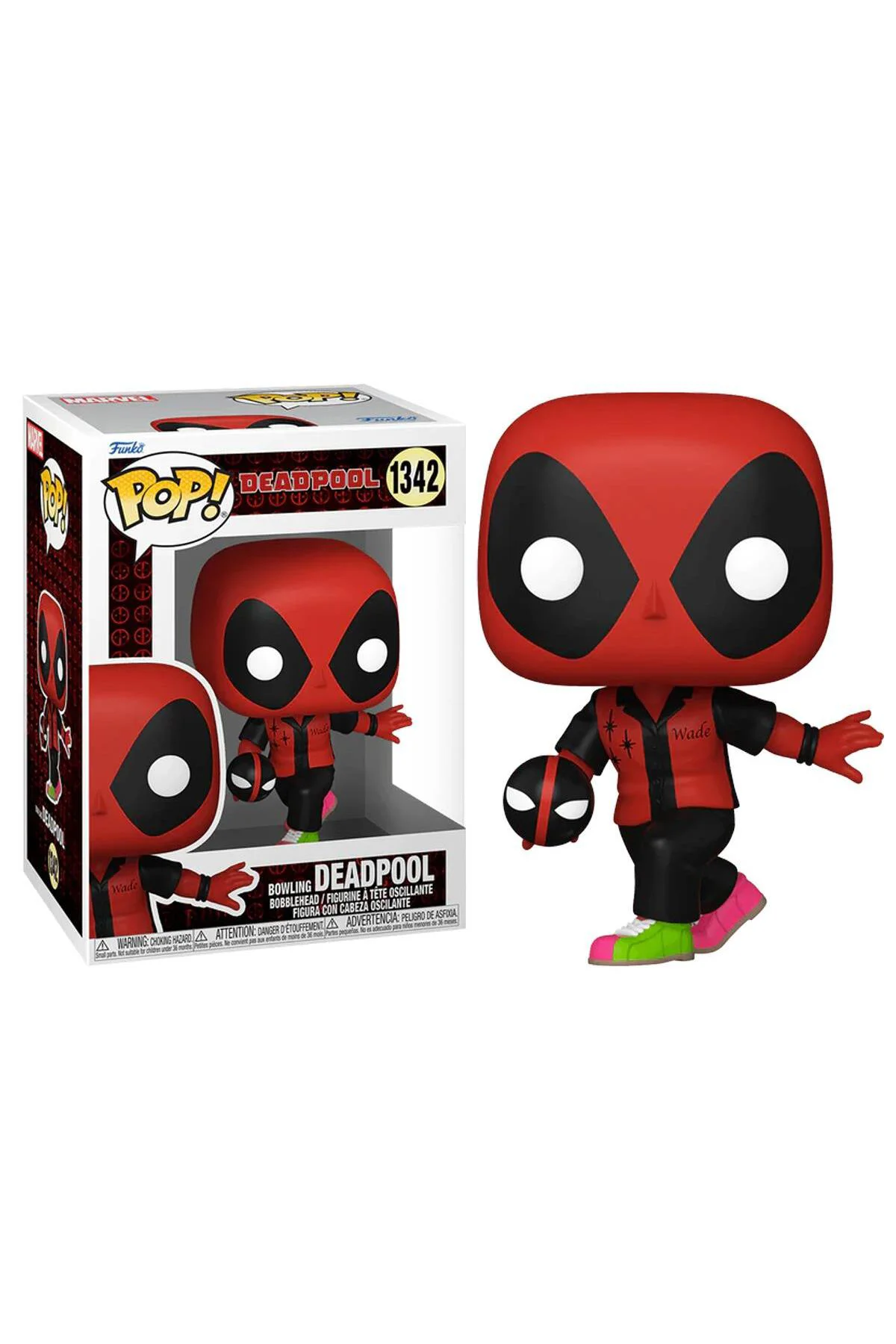 Pop Marvel: Deadpool - Bowling Deadpool No:1342 Bobble-head