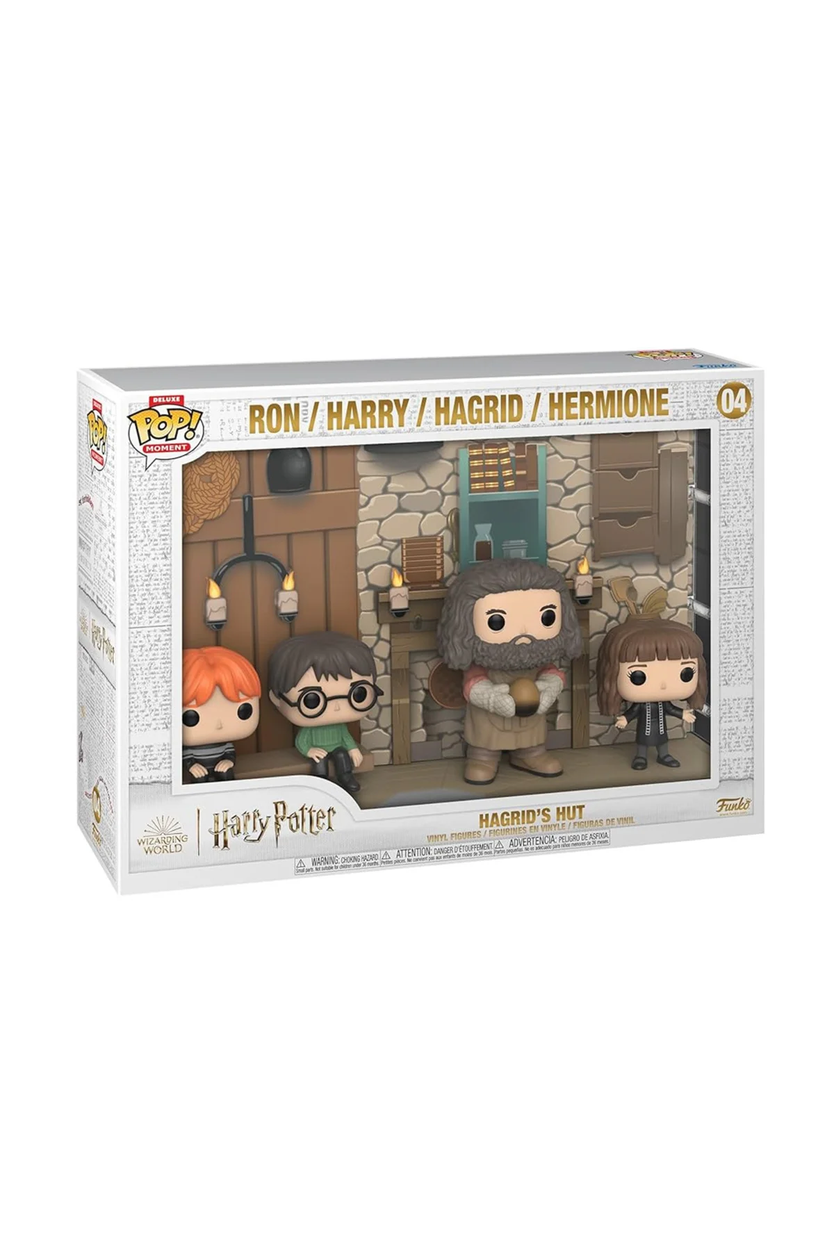 Pop! Moments Deluxe: Harry Potter - Hagrid's Hut, Ron, Harry, Hag