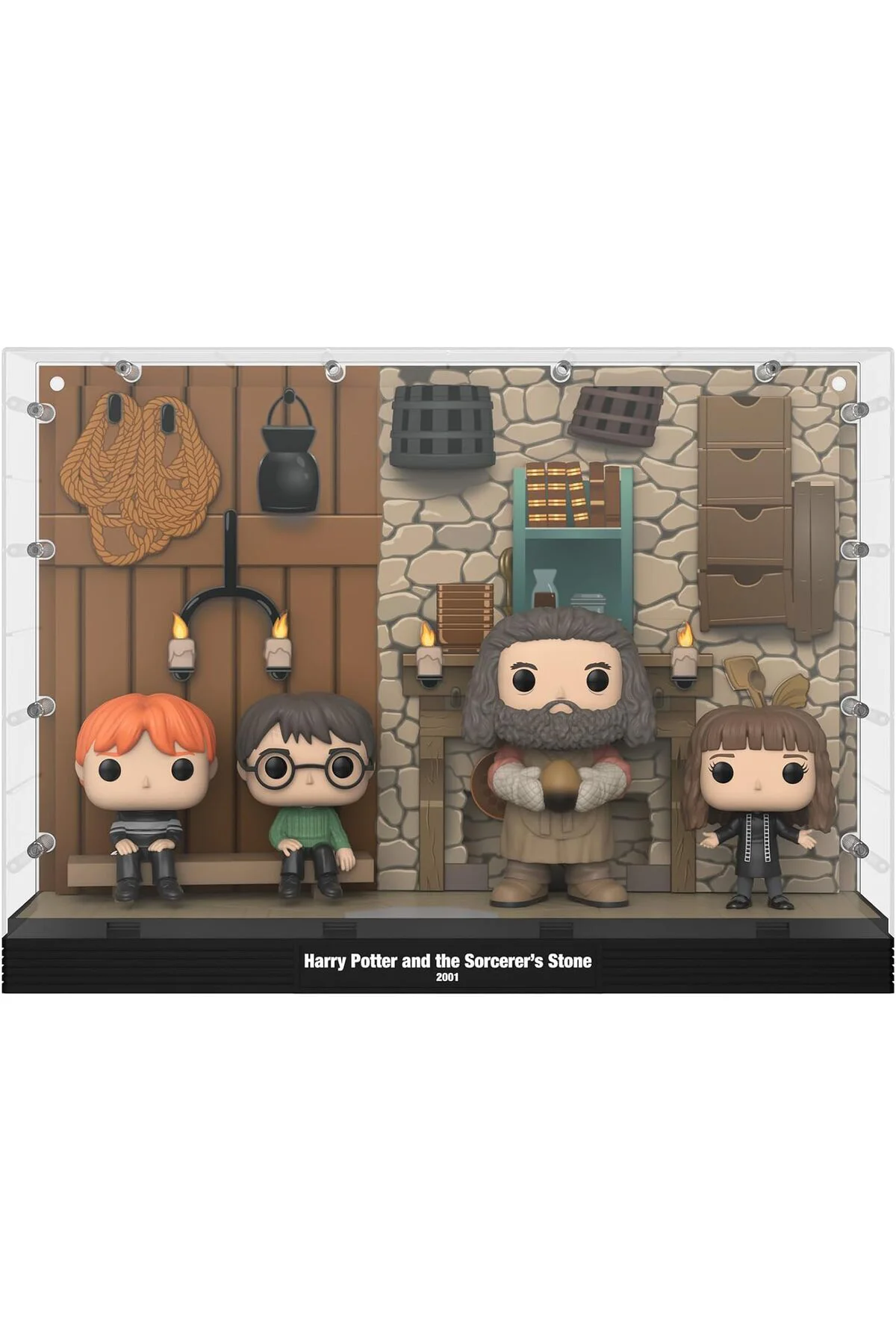 Pop! Moments Deluxe: Harry Potter - Hagrid's Hut, Ron, Harry, Hag