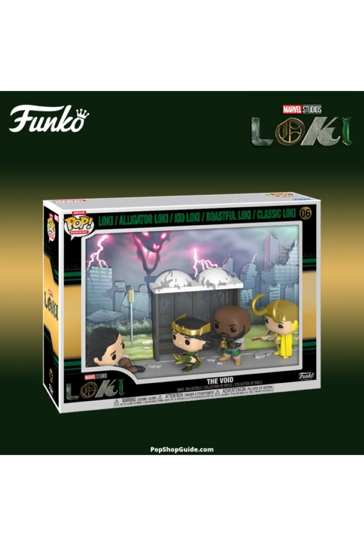 Pop! Moments Deluxe: Loki - Loki, Alligator Loki, Kid Loki Boastful Loki and Classic Loki (The Void)