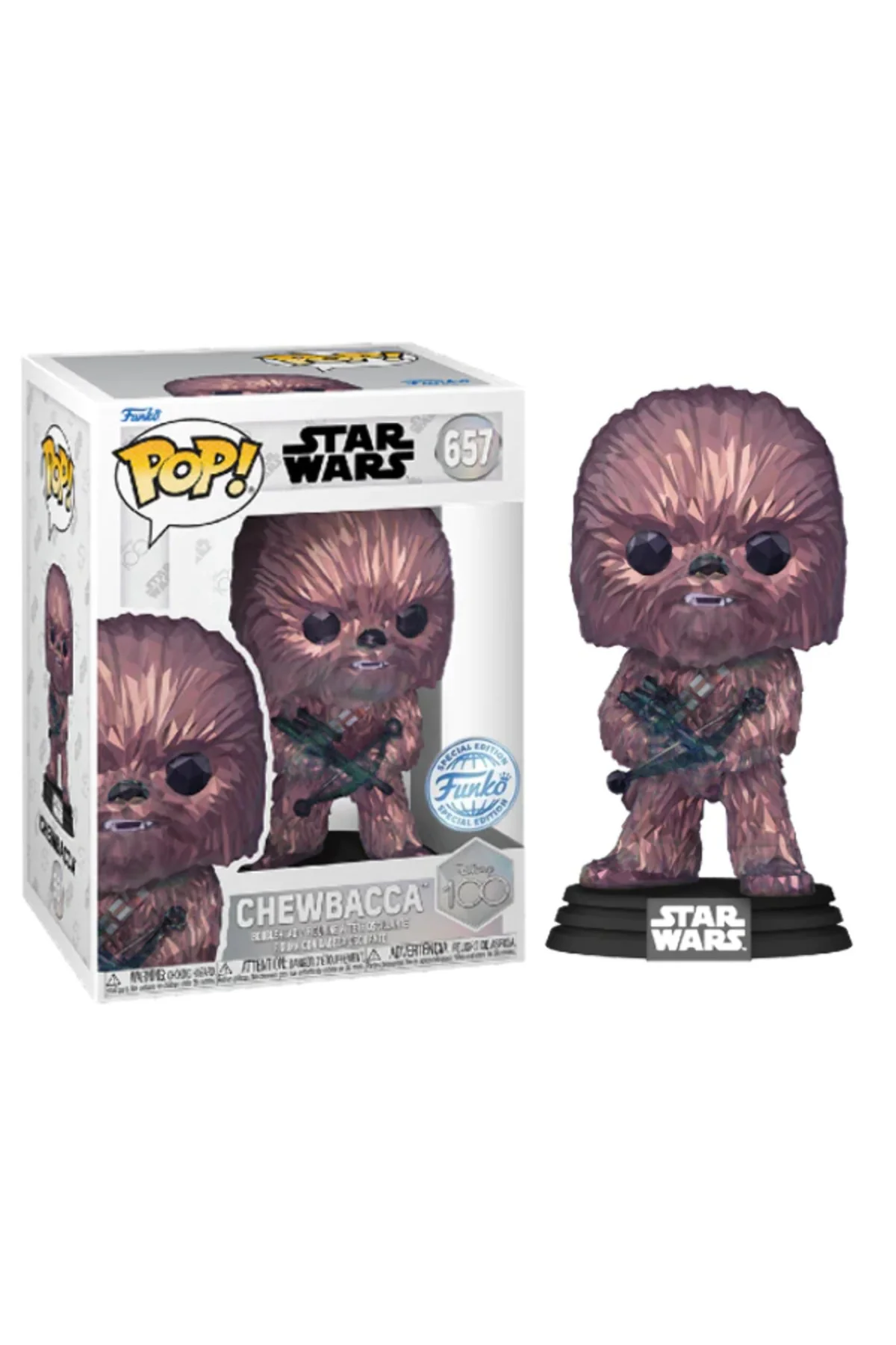 POP! Star Wars Chewbacca (Facet) #657 Disney 100th Funko Shop Exclusive Figür