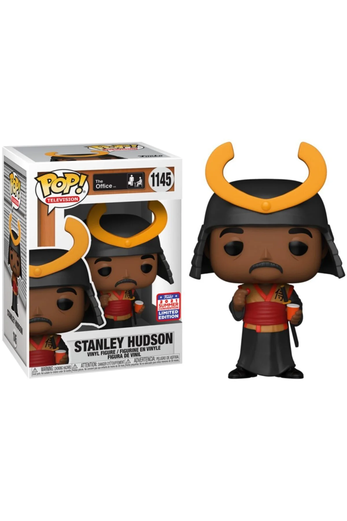 Pop The Office Stanley Hudson Samuray Kostümlü Exclusive Figür Li