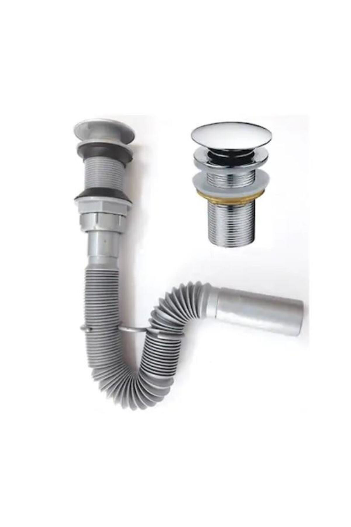 Butik Pop Up Bas Aç Körüklü Lavabo Sifonu