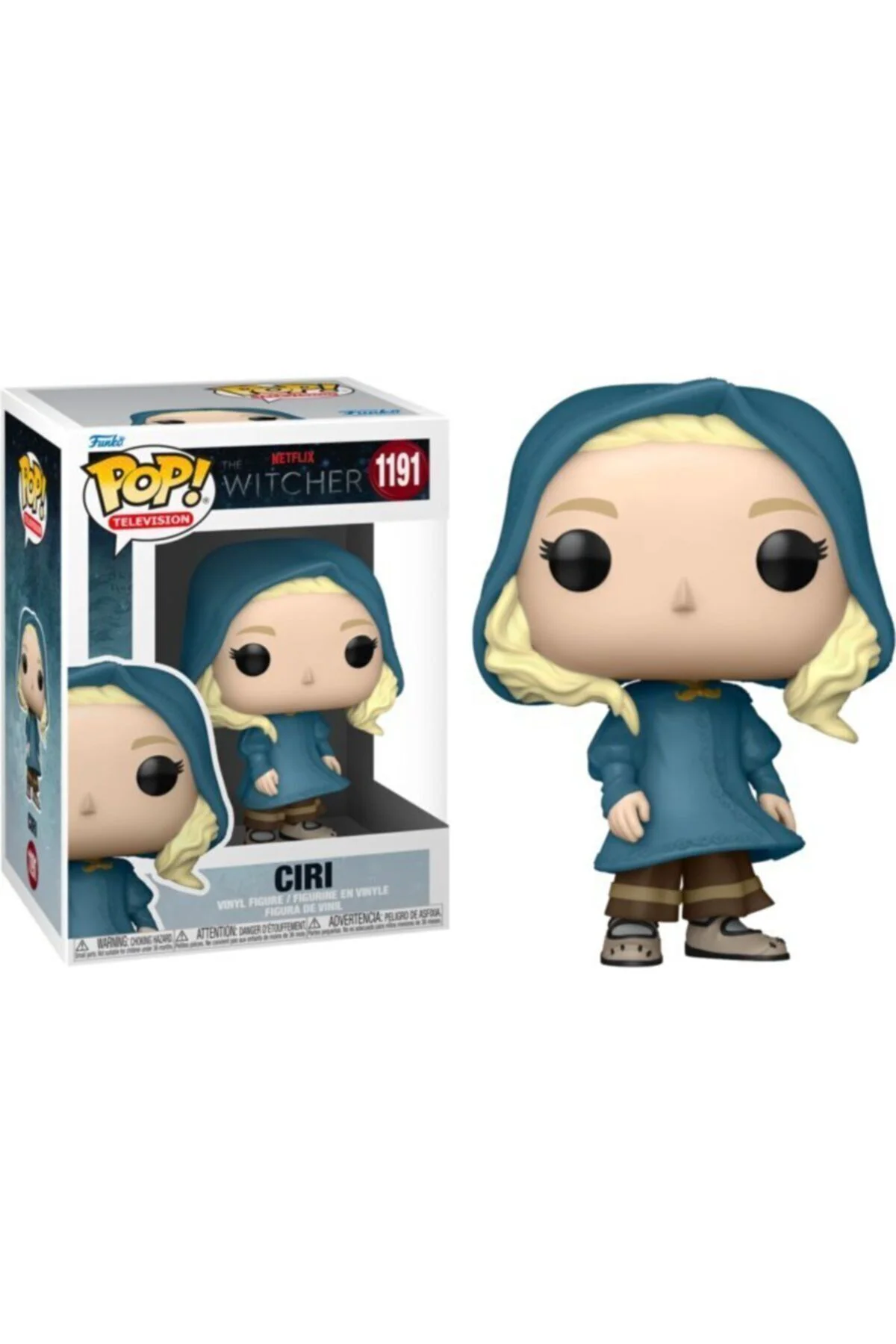 Pop Witcher Ciri Mavi Kapüşonlu figür Wild Hunt Netflix Originals