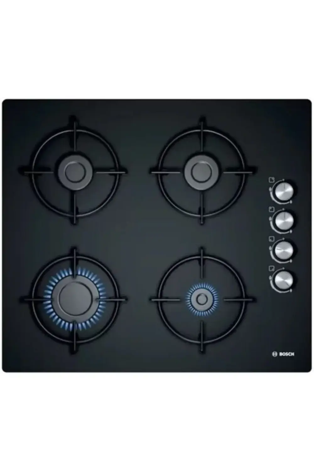 POP6C6O10O Doğalgazlı Siyah Cam Ankastre Ocak