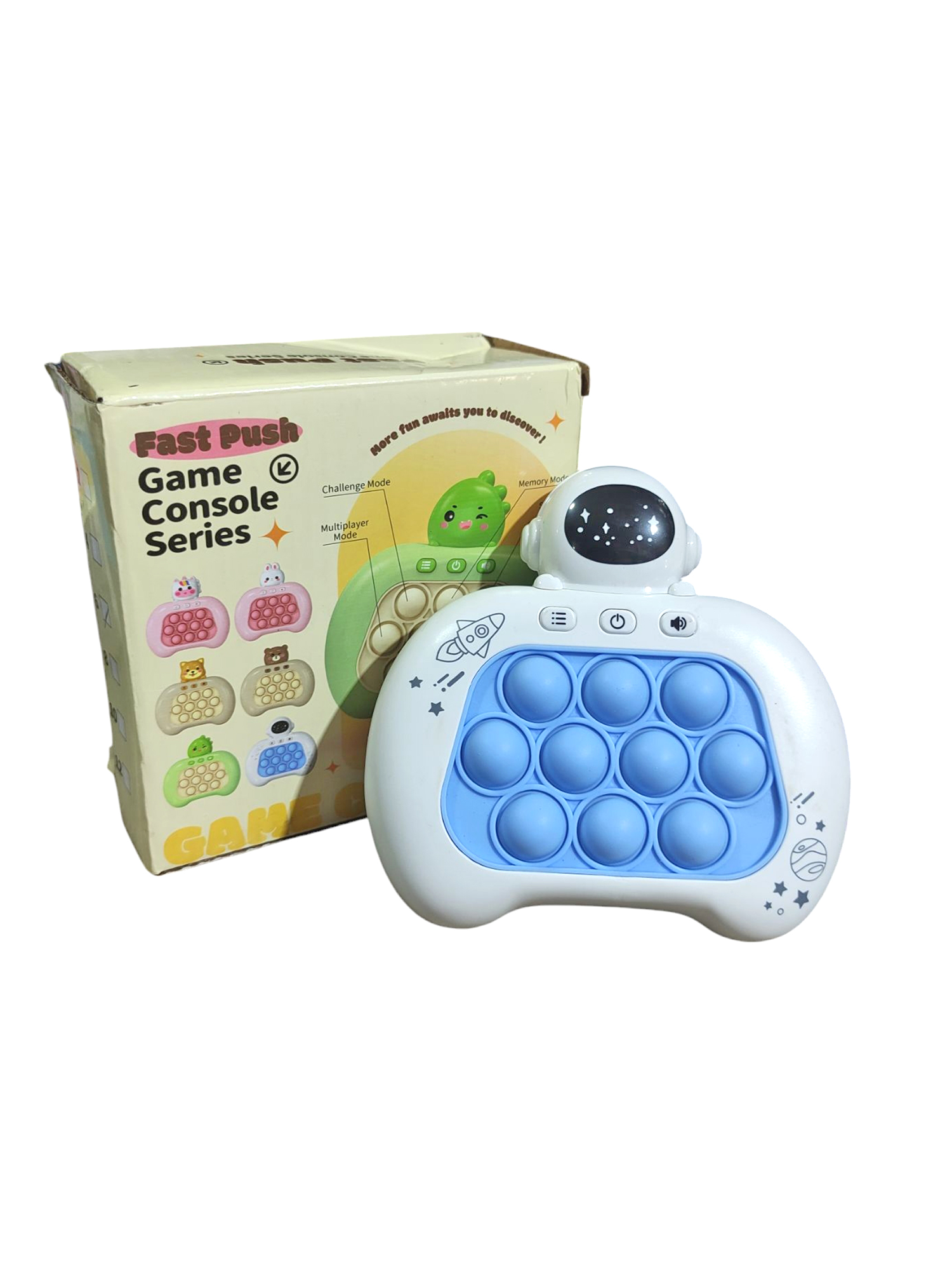 Popit Makinesi Işıklı Oyun Fast Push Pilli Fidget Kabarcık - Astr