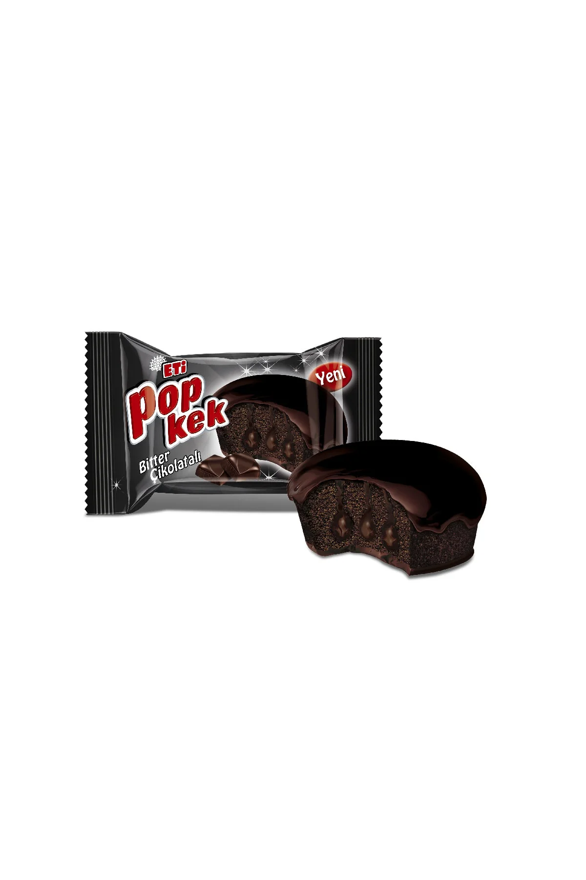 Popkek Bitter Çikolatalı Kek 55 g x 24 Adet