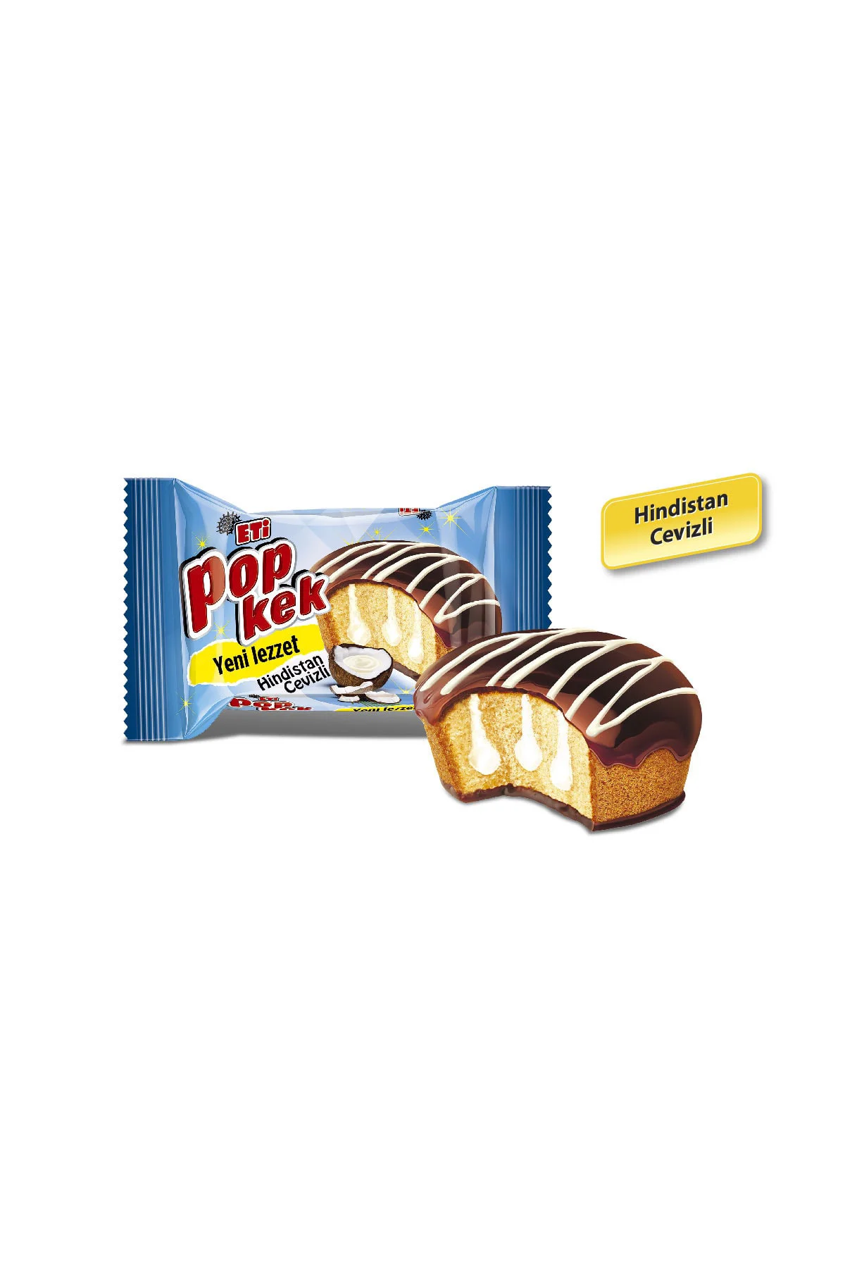 Popkek Hindistan Cevizli Kek 60 g x 24 Adet