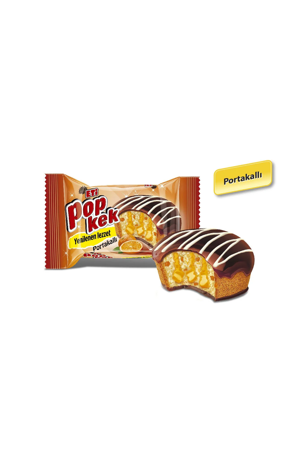 Popkek Portakallı Kek 60 g x 24 Adet