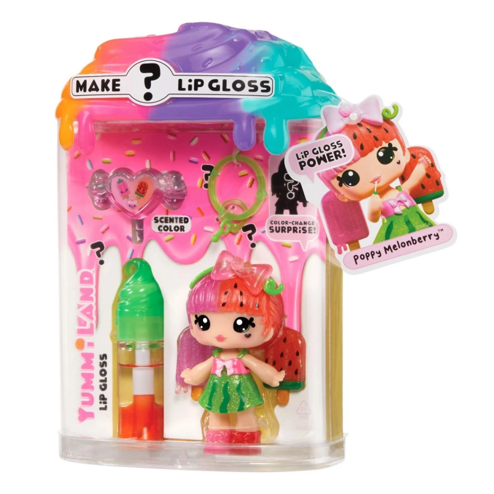 Poppy Melonberry Bebeği ve Dudak Parlatıcısı Gizemli Renk Serisi Poppy Melonberry Bebeği ve Dudak Parlatıcısı Gizemli Renk Serisi