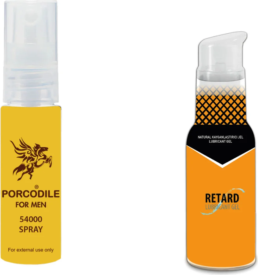 Porcodile Spray 20 cc + Retard Glide Jel - Etkili Performans Desteği