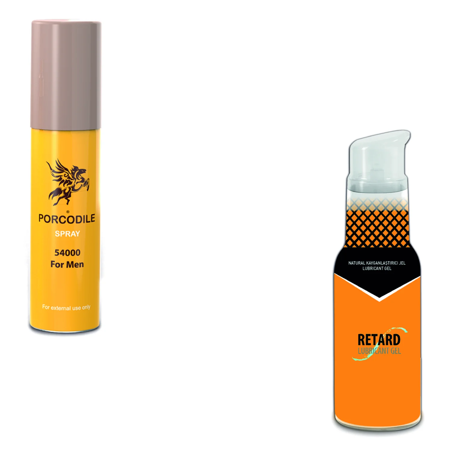 Porcodile Spray 20 cc + Retard Glide Jel - Etkili Performans Desteği